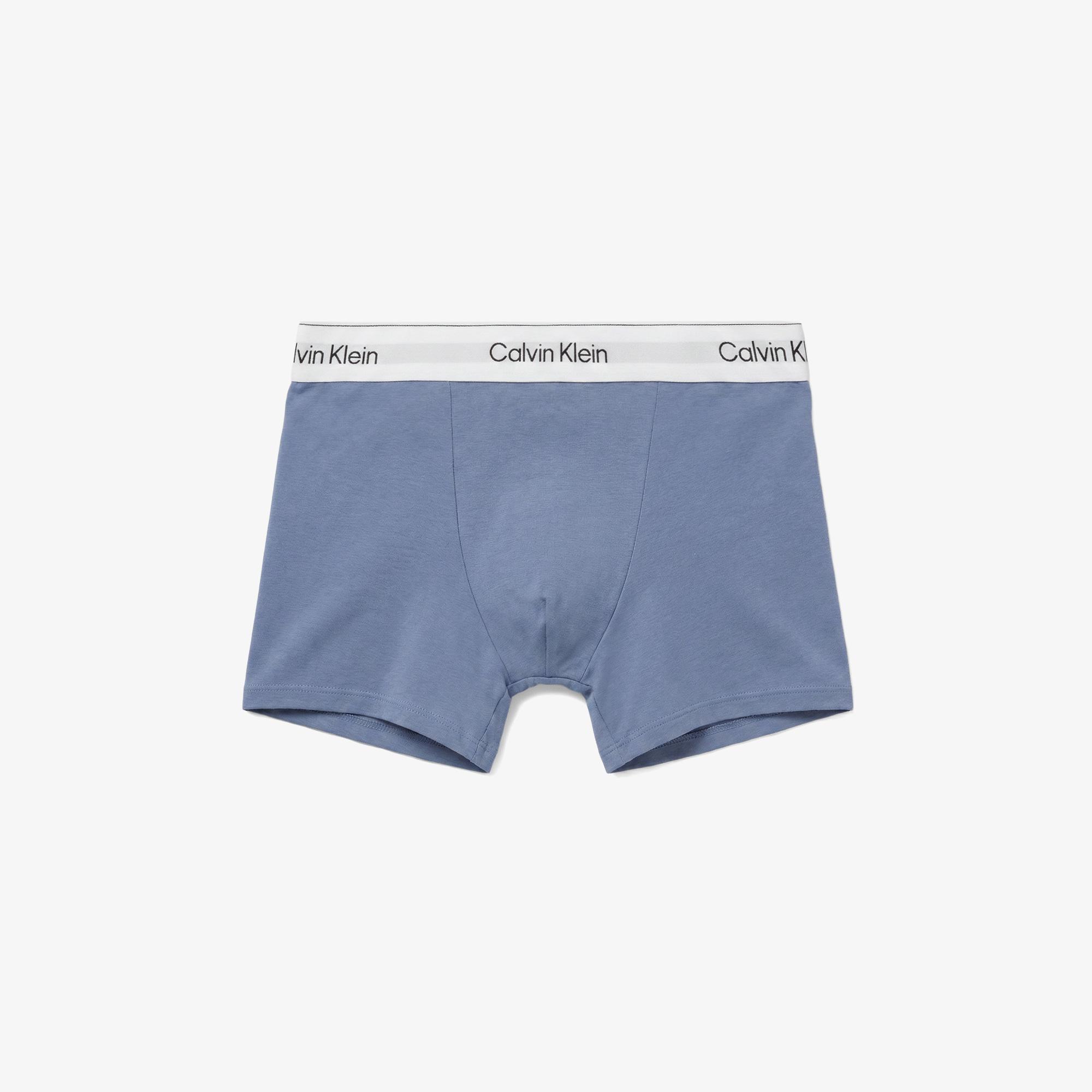 Calvin Klein Relaxed Fit Trunk 3'lü Erkek Mavi Boxer
