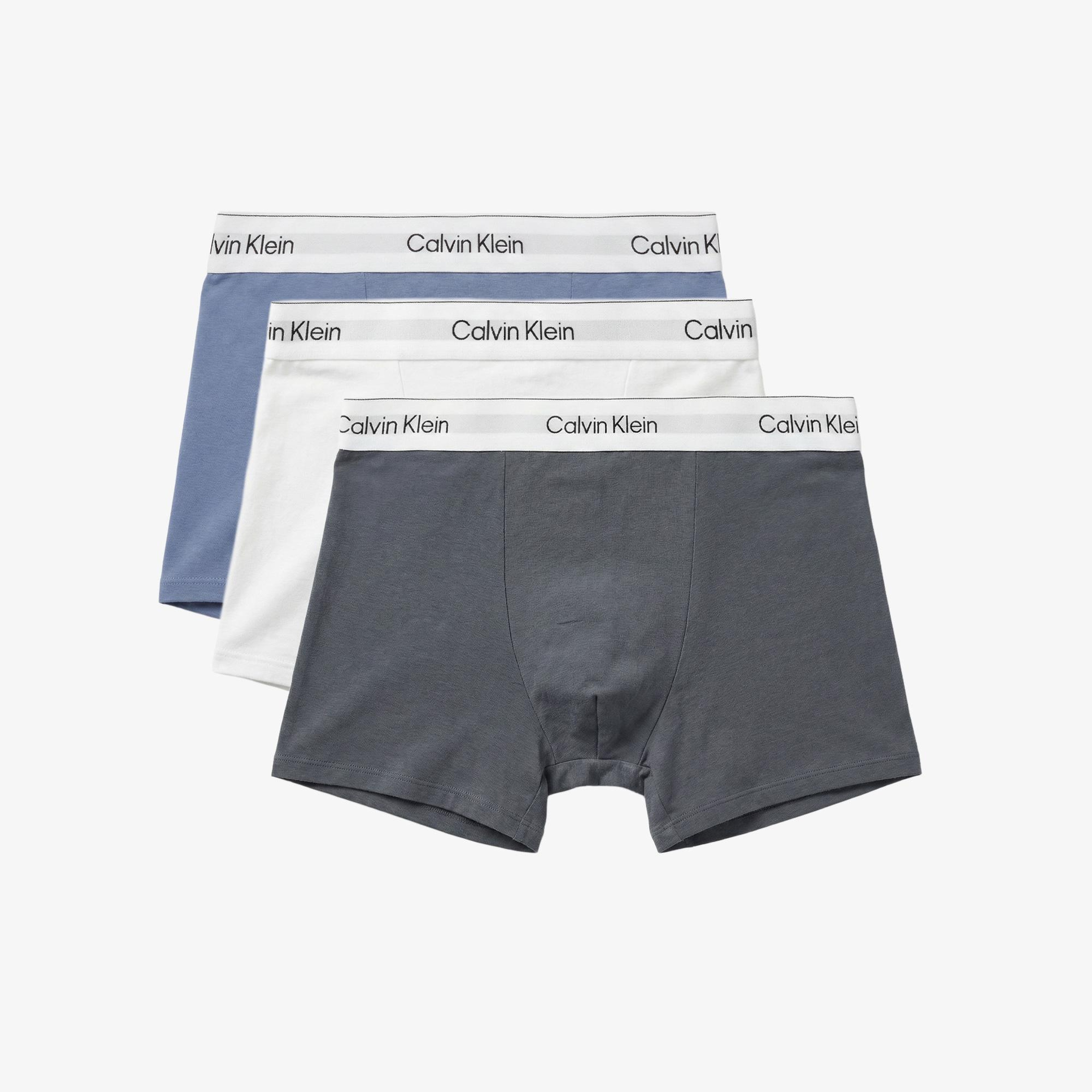 Calvin Klein Relaxed Fit Trunk 3'lü Erkek Mavi Boxer
