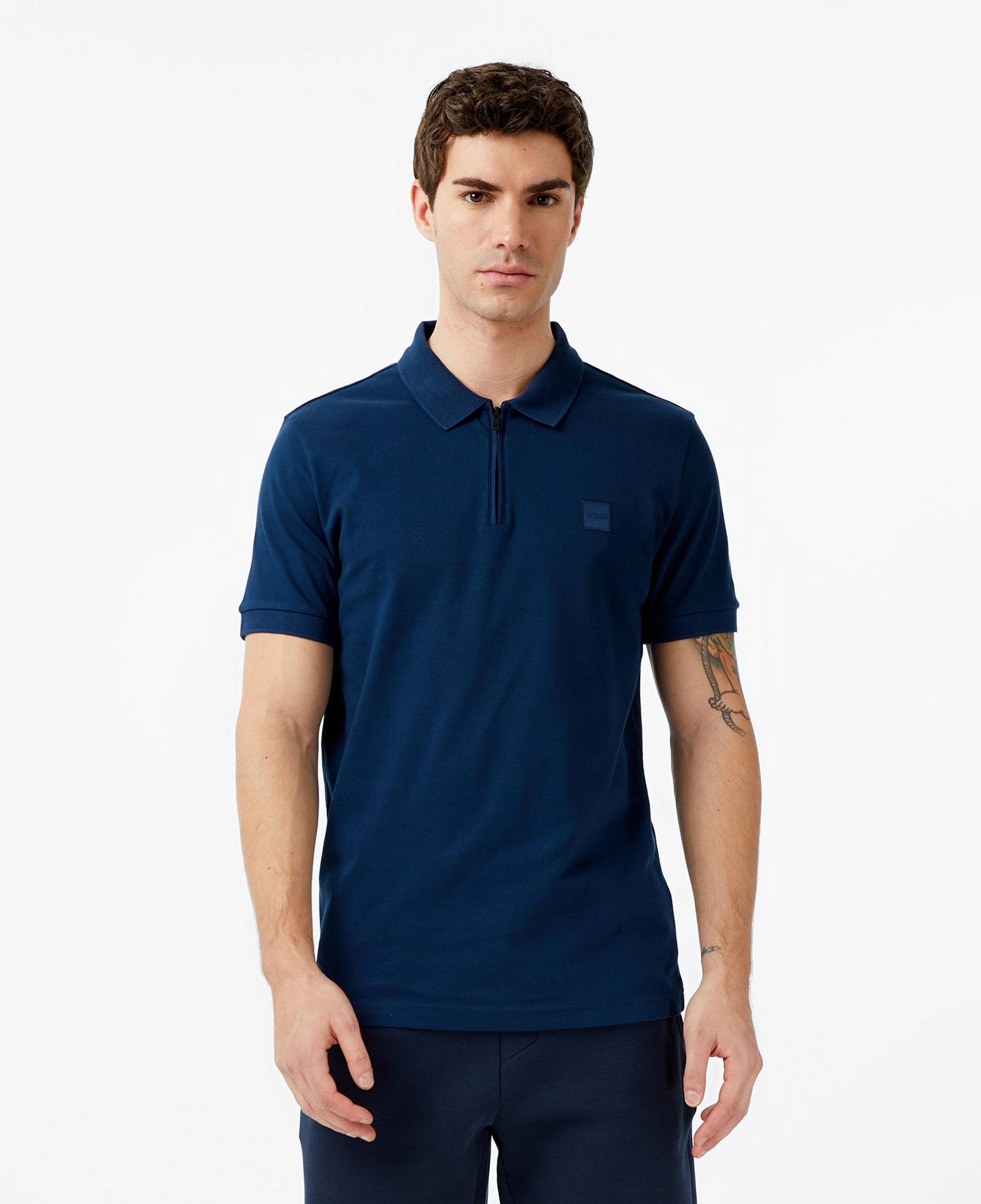 Boss Passerzip Erkek Mavi Polo