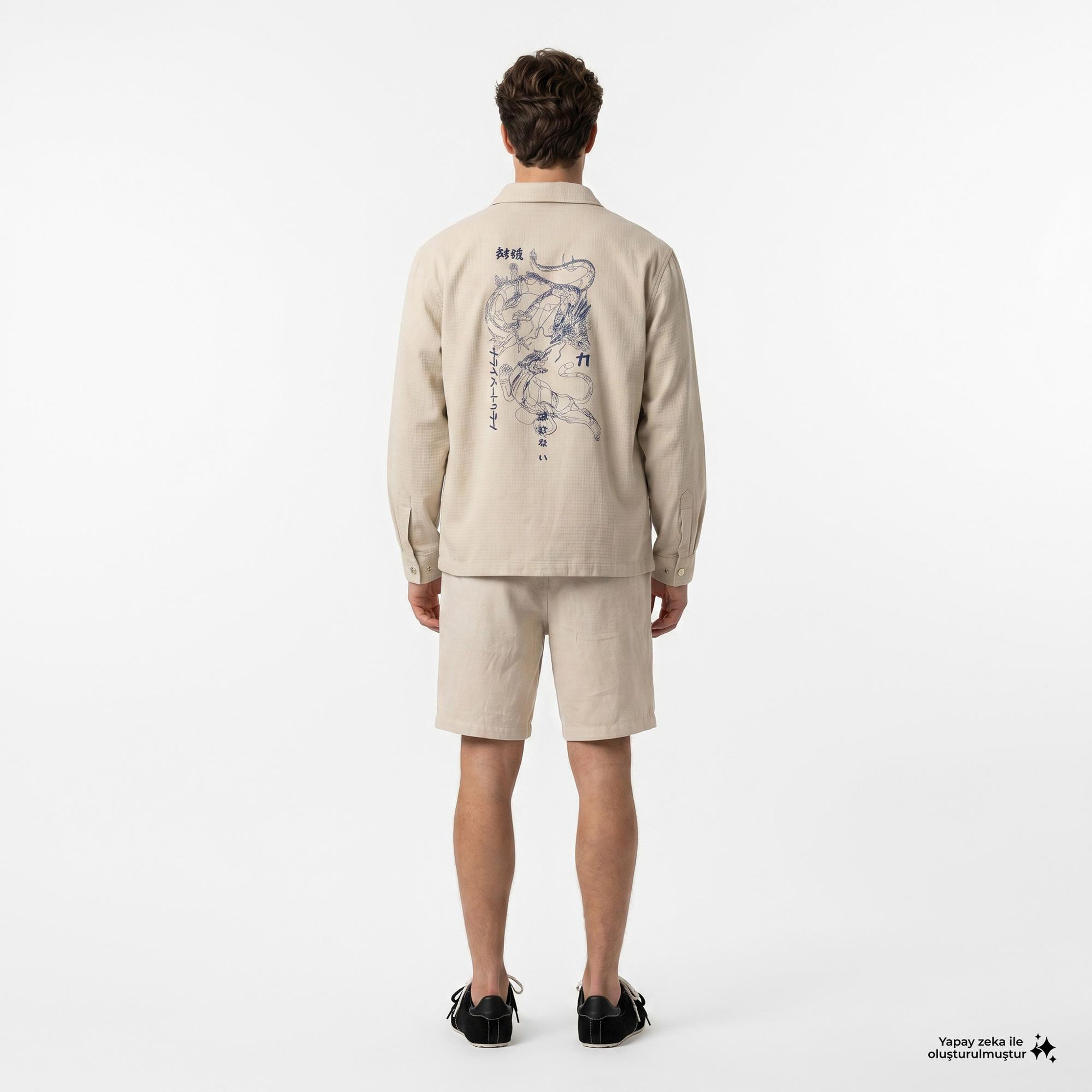 UNITED4 Regular Fit Erkek Krem Şort