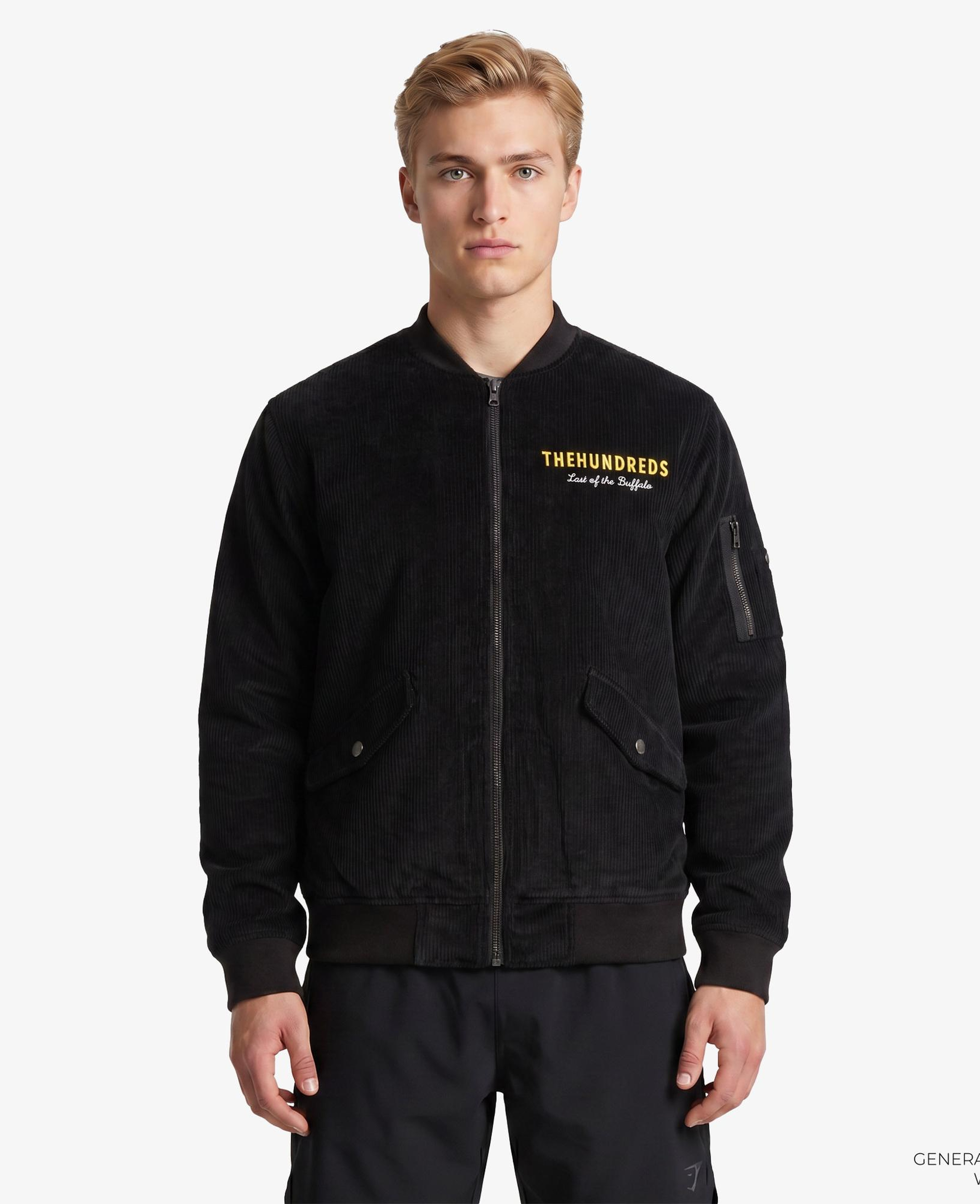 The Hundreds Buffalo Bomber Erkek Siyah Ceket