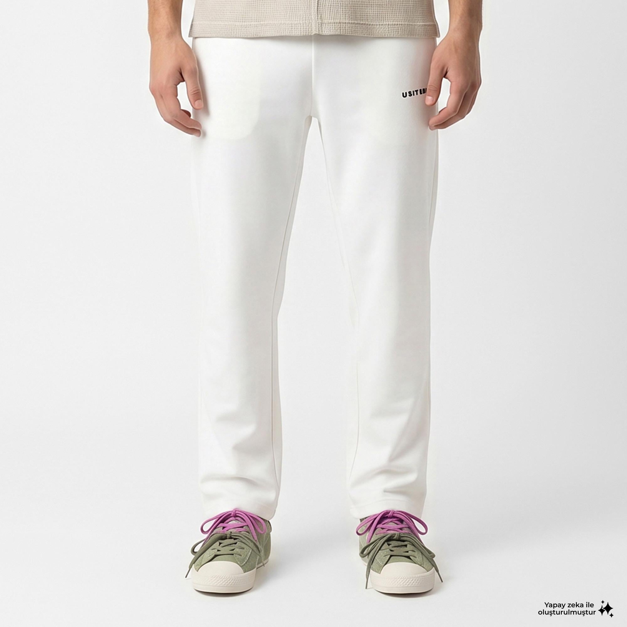 UNITED4 Comfort Fit Erkek Bej Eşofman Altı