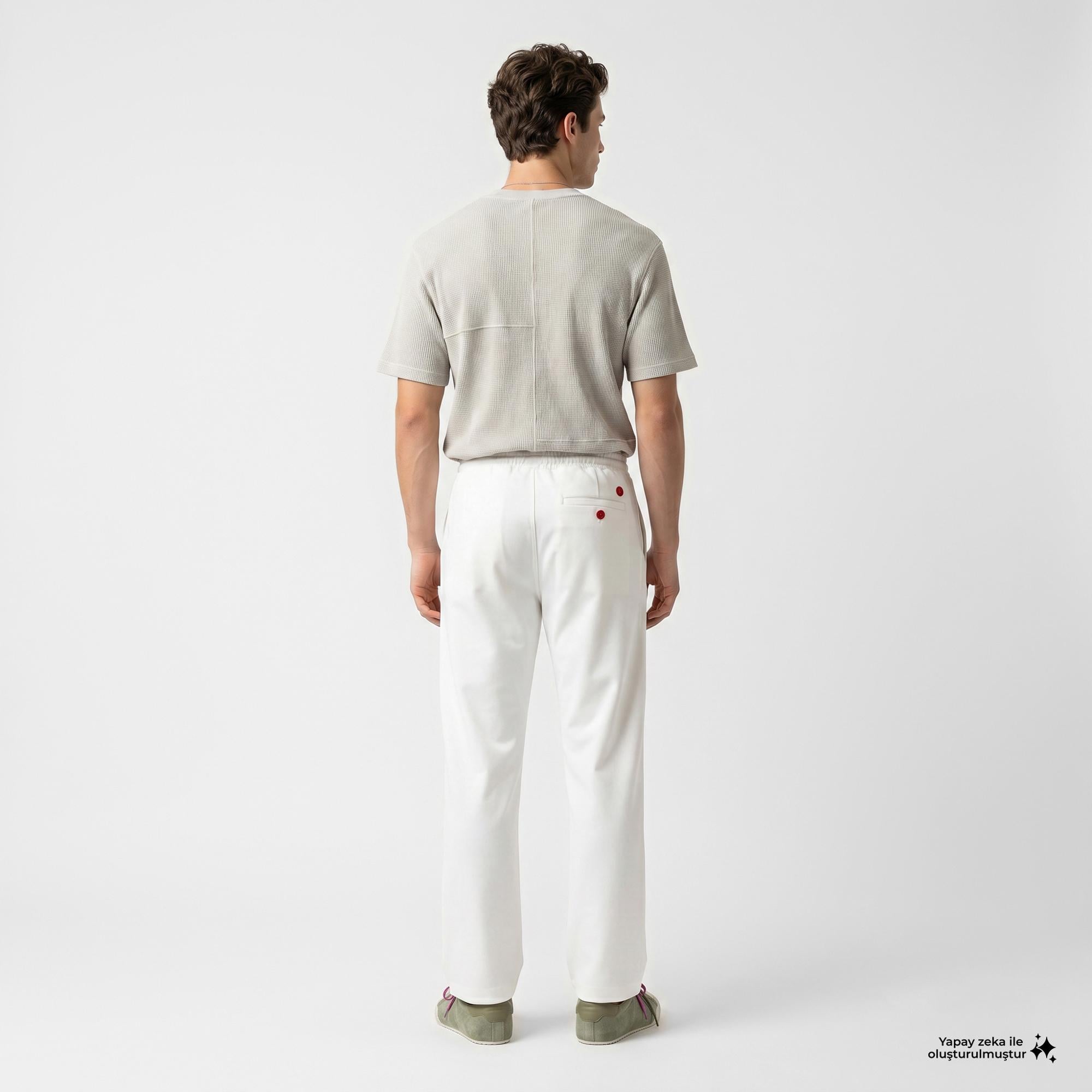 UNITED4 Comfort Fit Erkek Bej Eşofman Altı