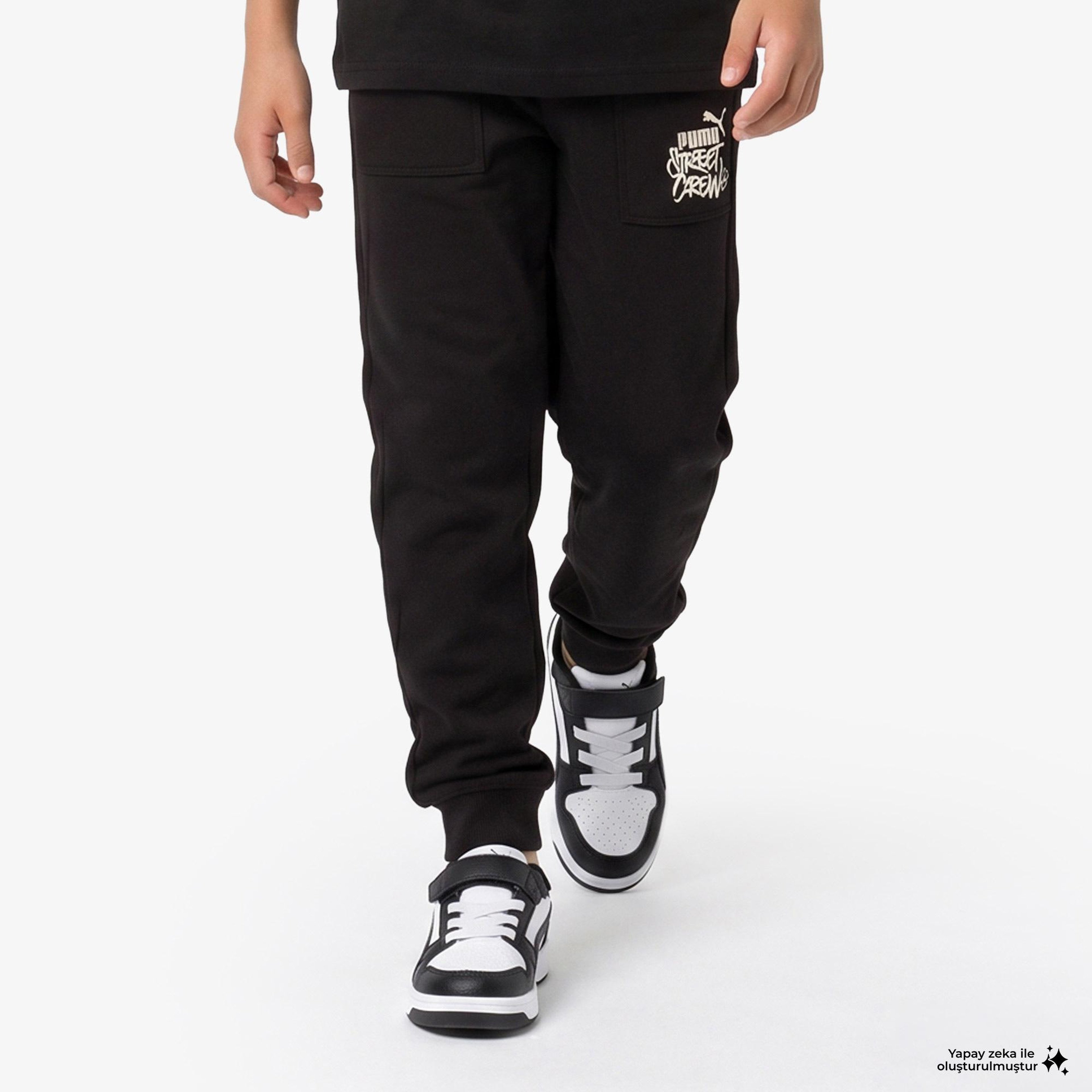 Puma Mid 90s Çocuk Siyah Pantolon