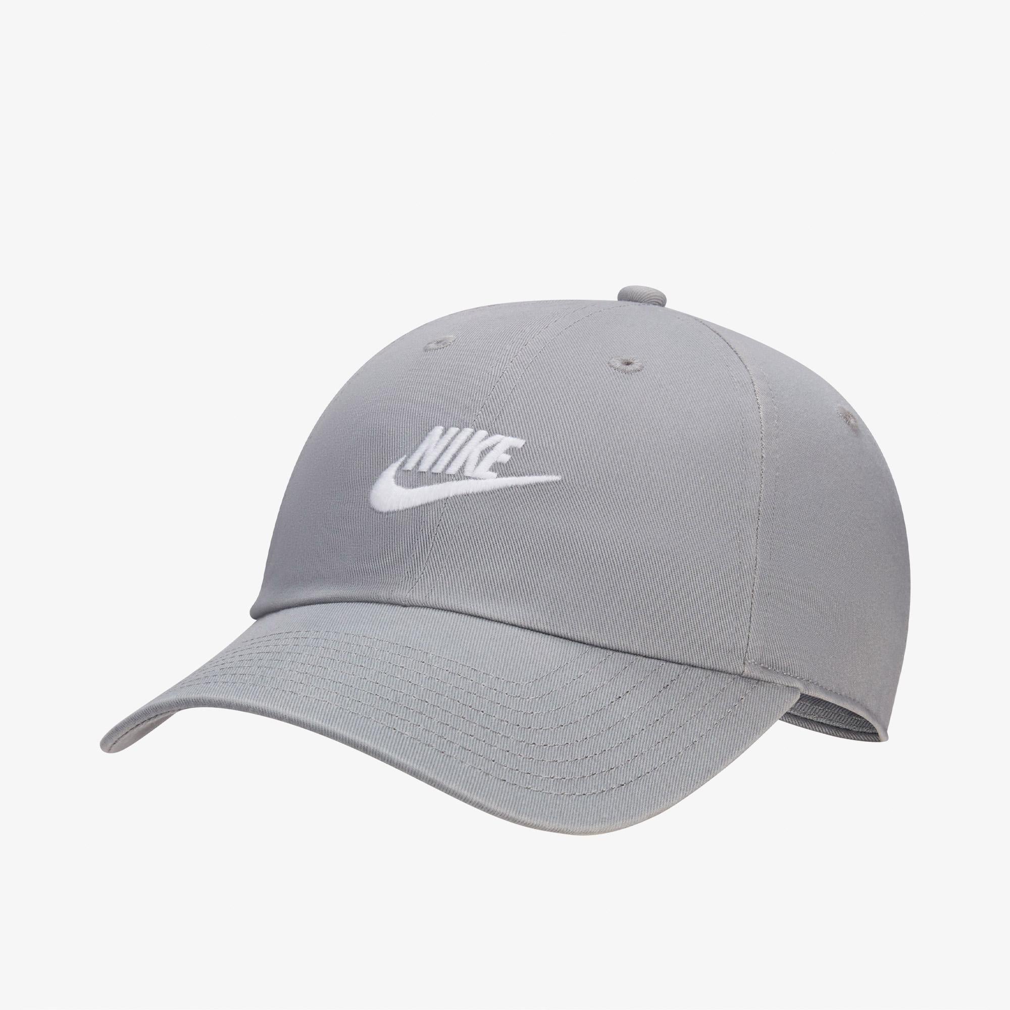 Nike Club Yumuşak Futura Yıkanmış Unisex Gri Şapka