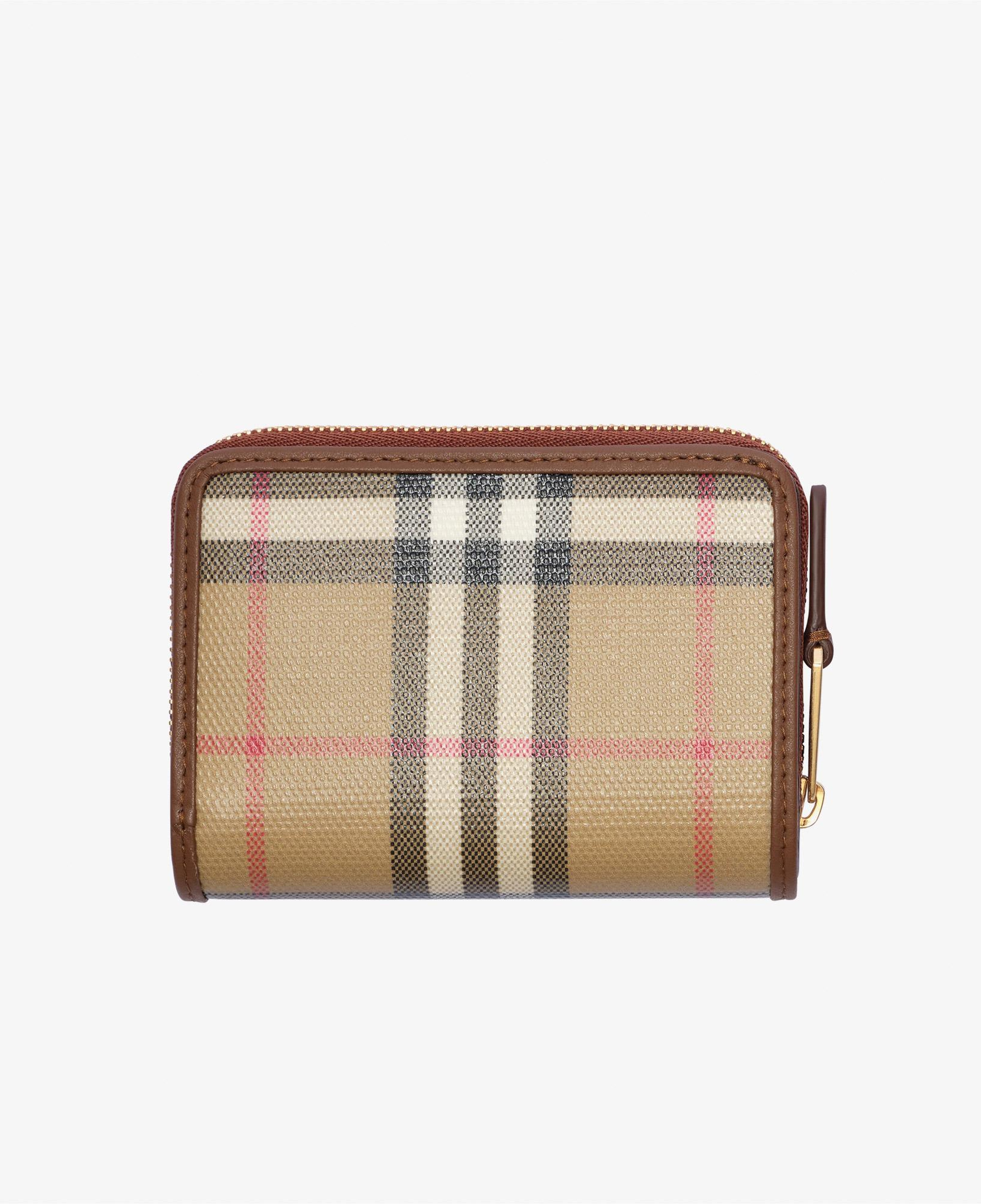 Burberry Zip Compact Kadın Bej Cüzdan