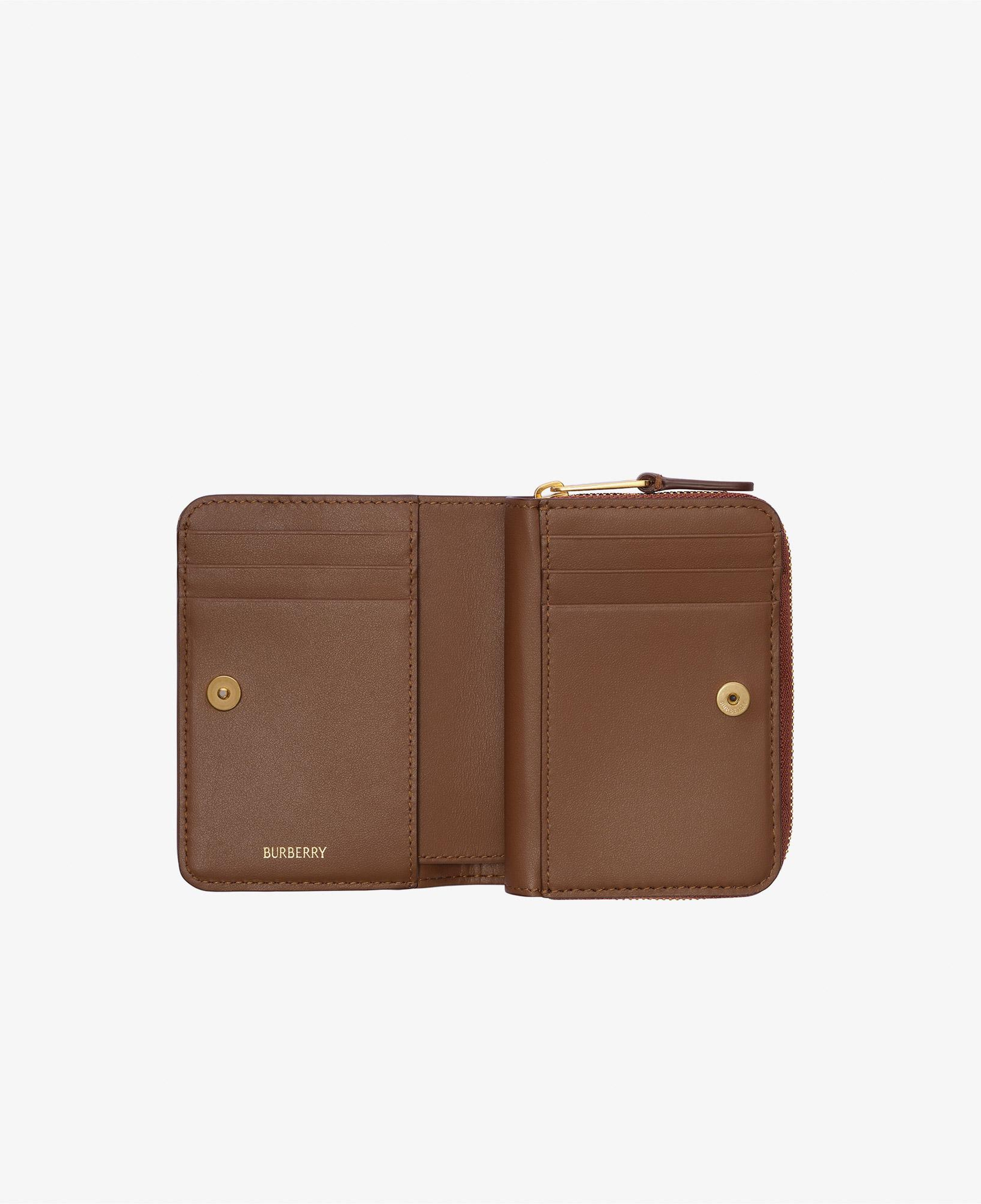 Burberry Zip Compact Kadın Bej Cüzdan