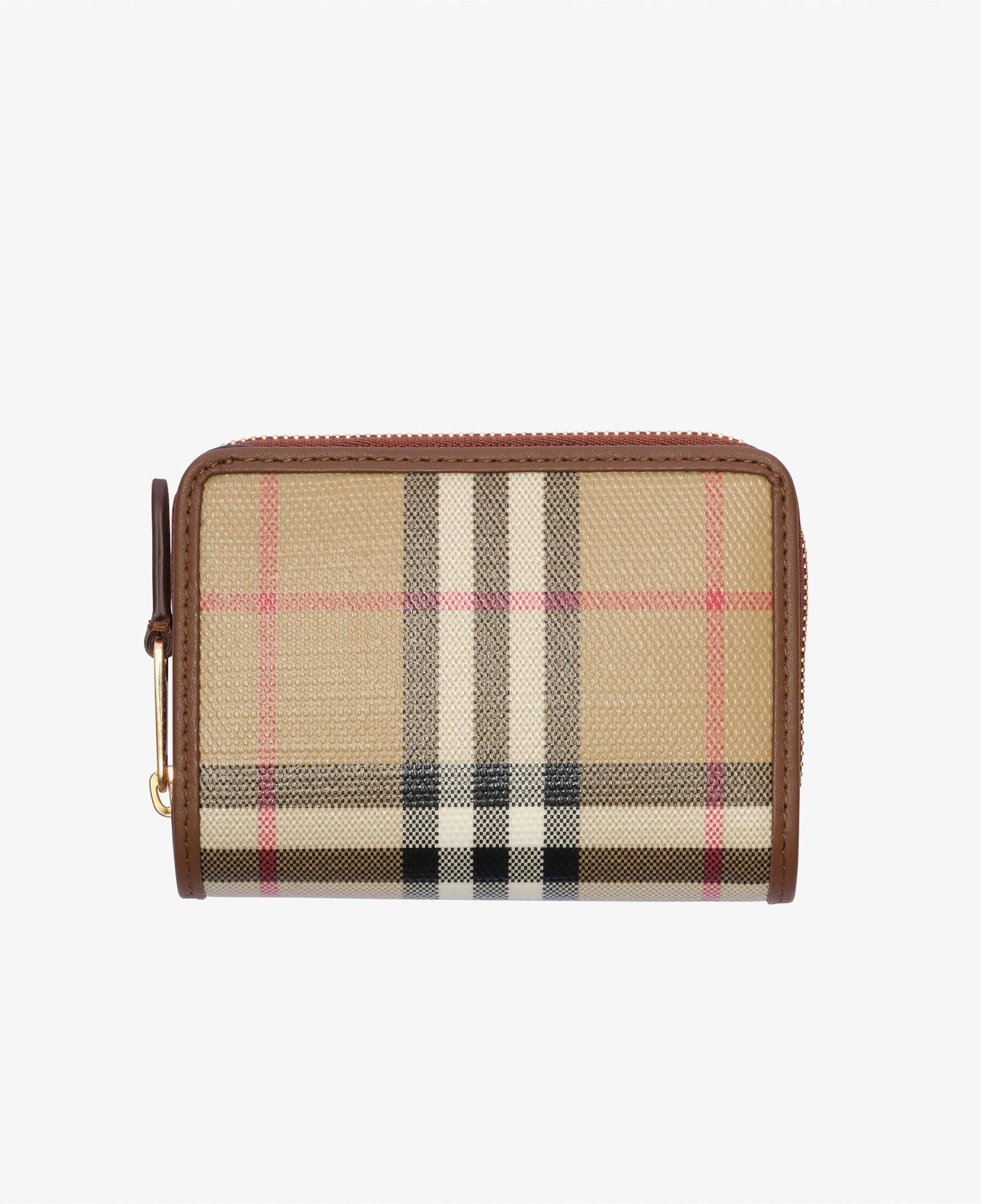 Burberry Zip Compact Kadın Bej Cüzdan