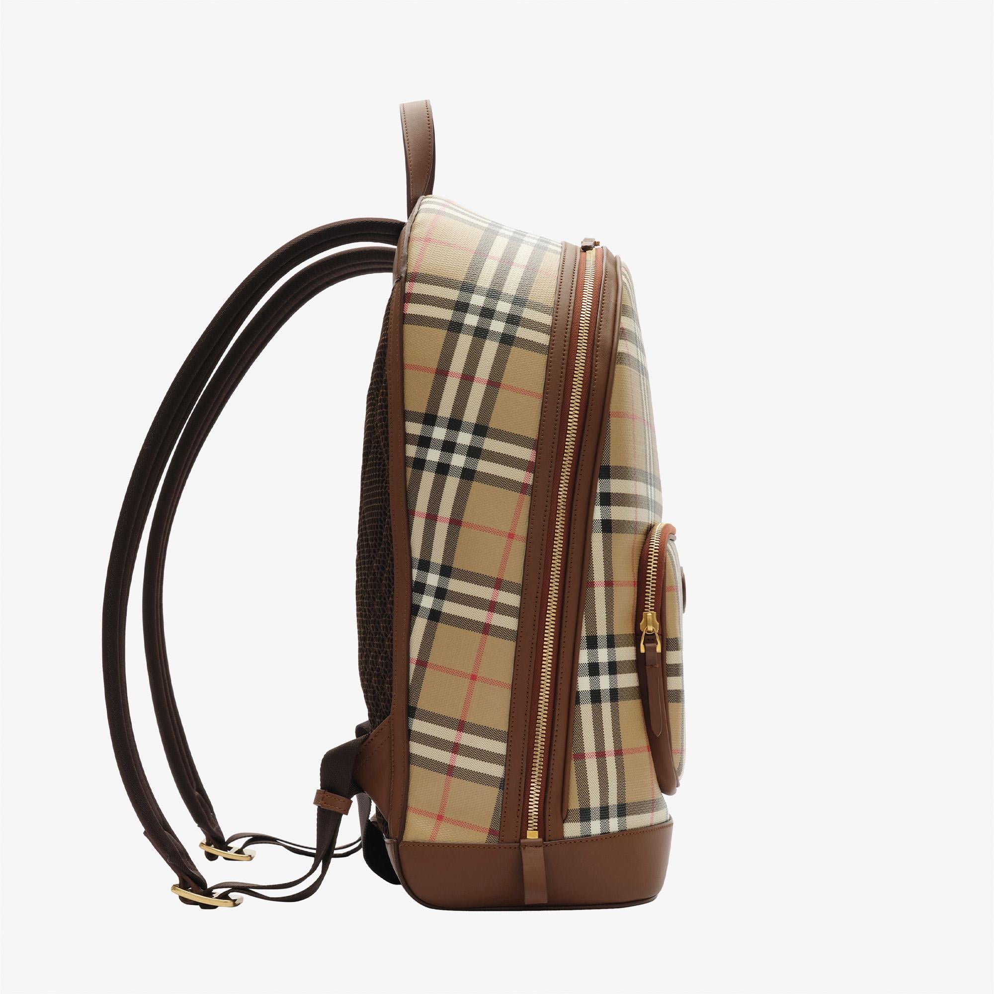 Burberry Zip Soft Vi Bin Erkek Bej Sırt Çantası
