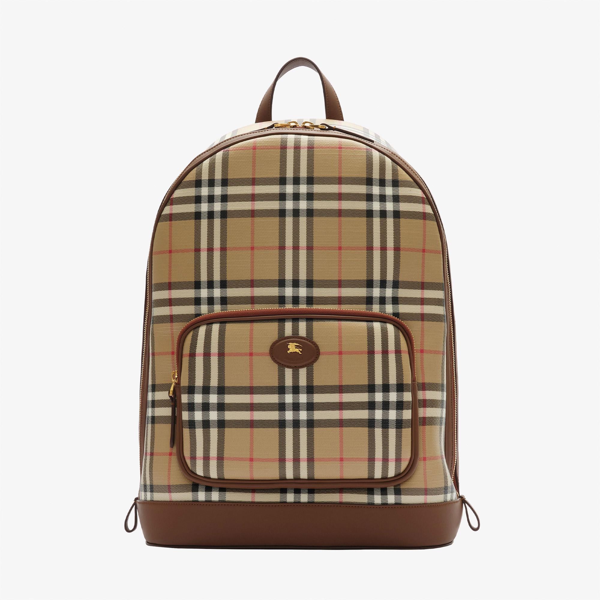 Burberry Zip Soft Vi Bin Erkek Bej Sırt Çantası