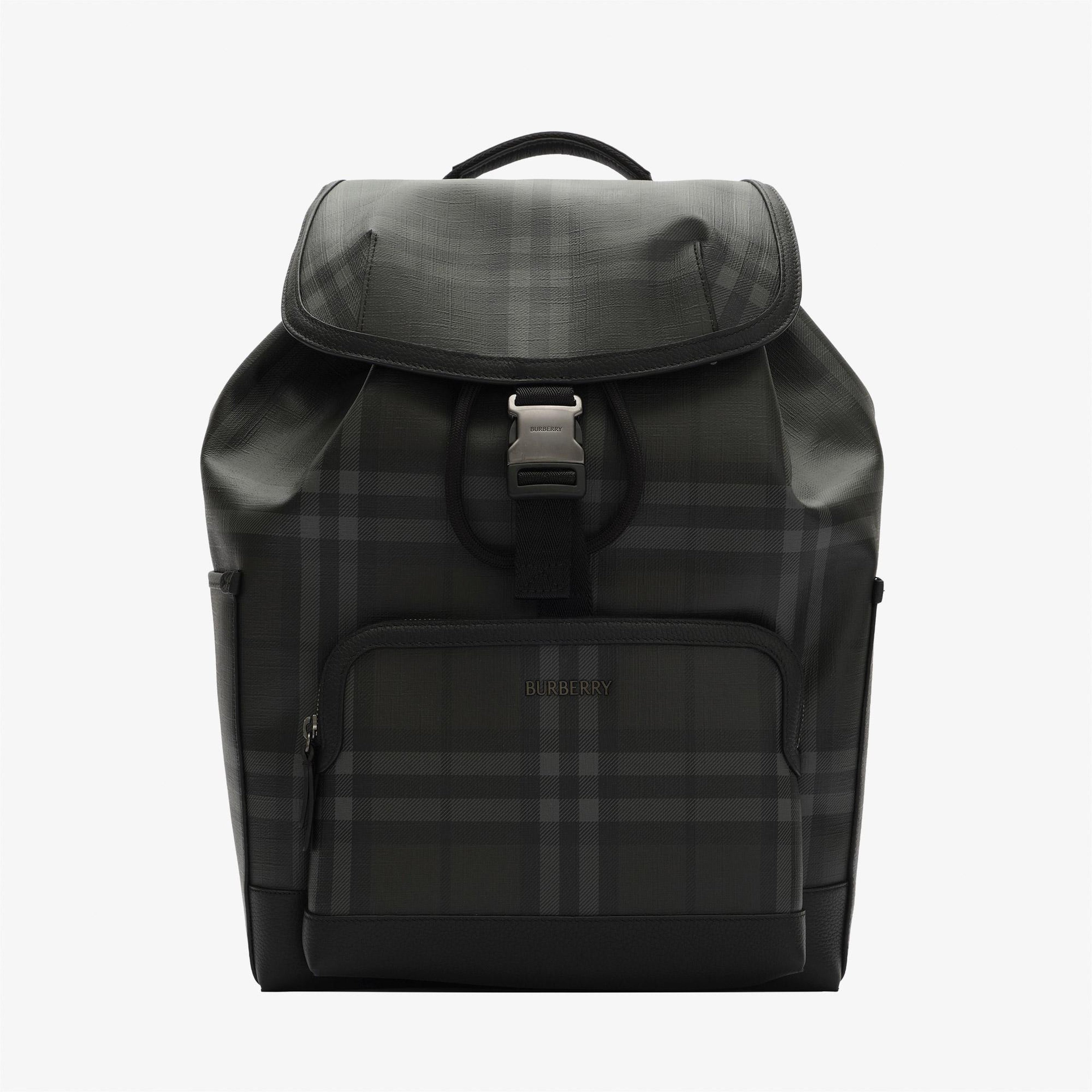 Burberry Flap Iron Bin Erkek Antrasit Sırt Çantası