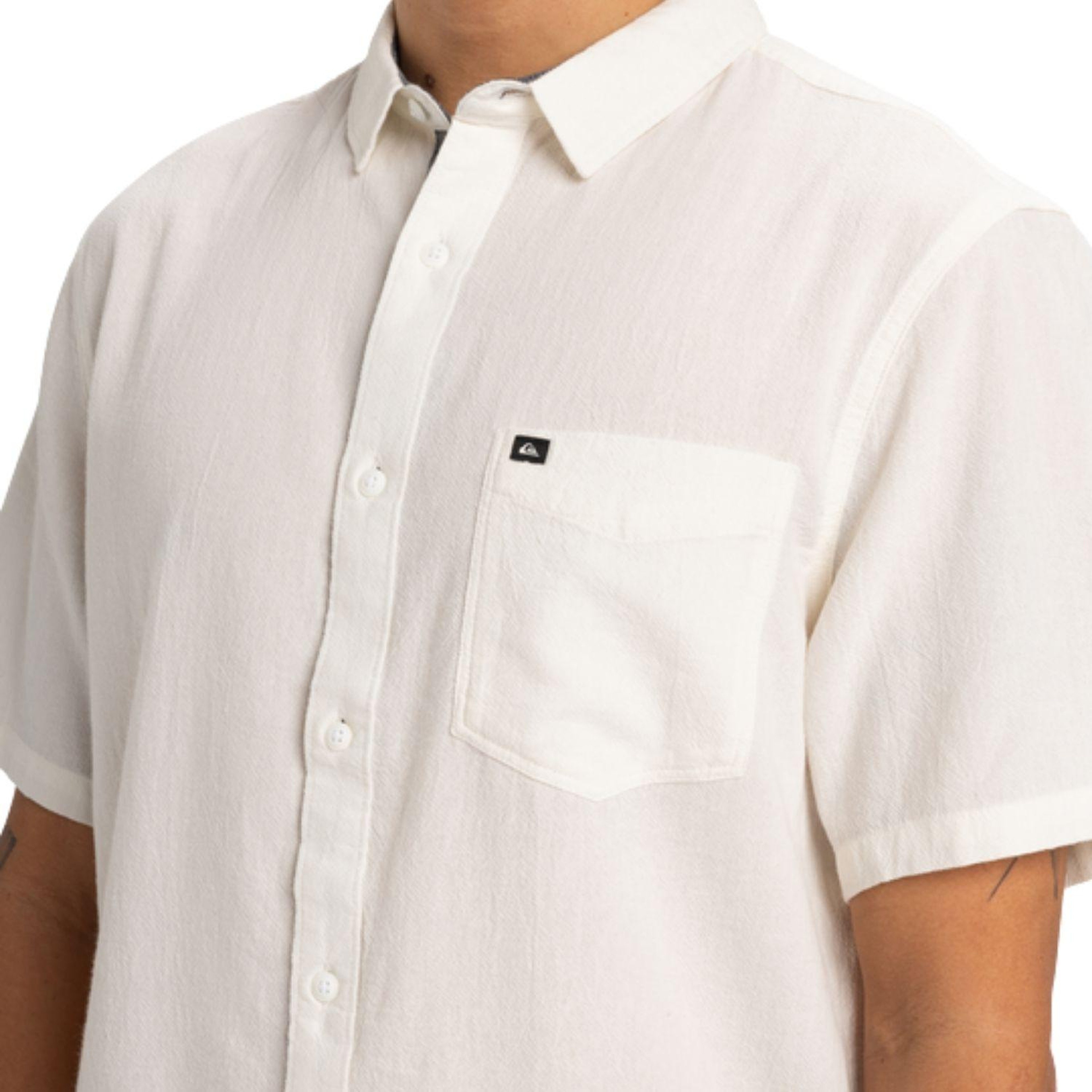Quiksilver Timebox Erkek Beyaz Gömlek
