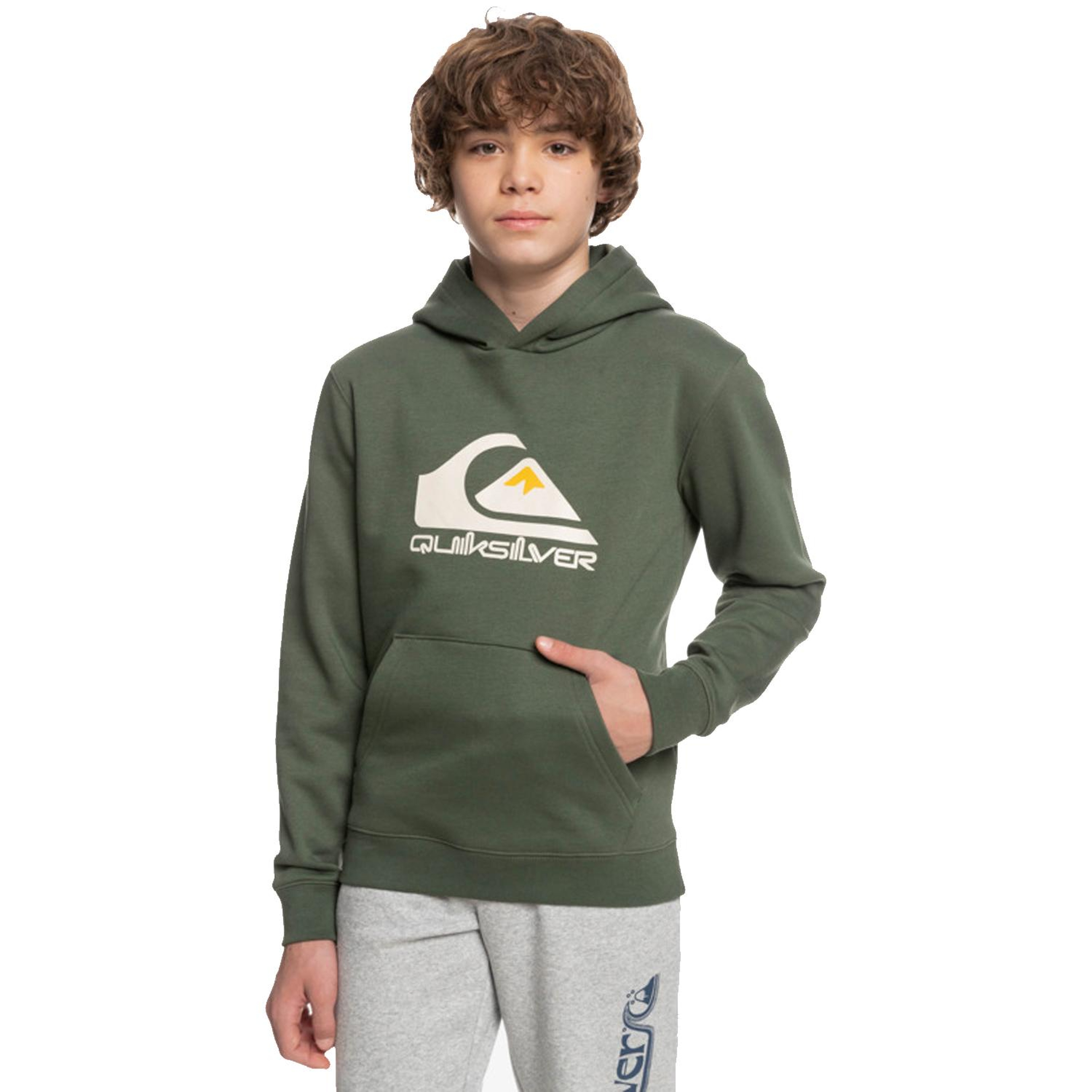 Quiksilver Biglogoy B Otlr Erkek Çocuk Yeşil Sweat