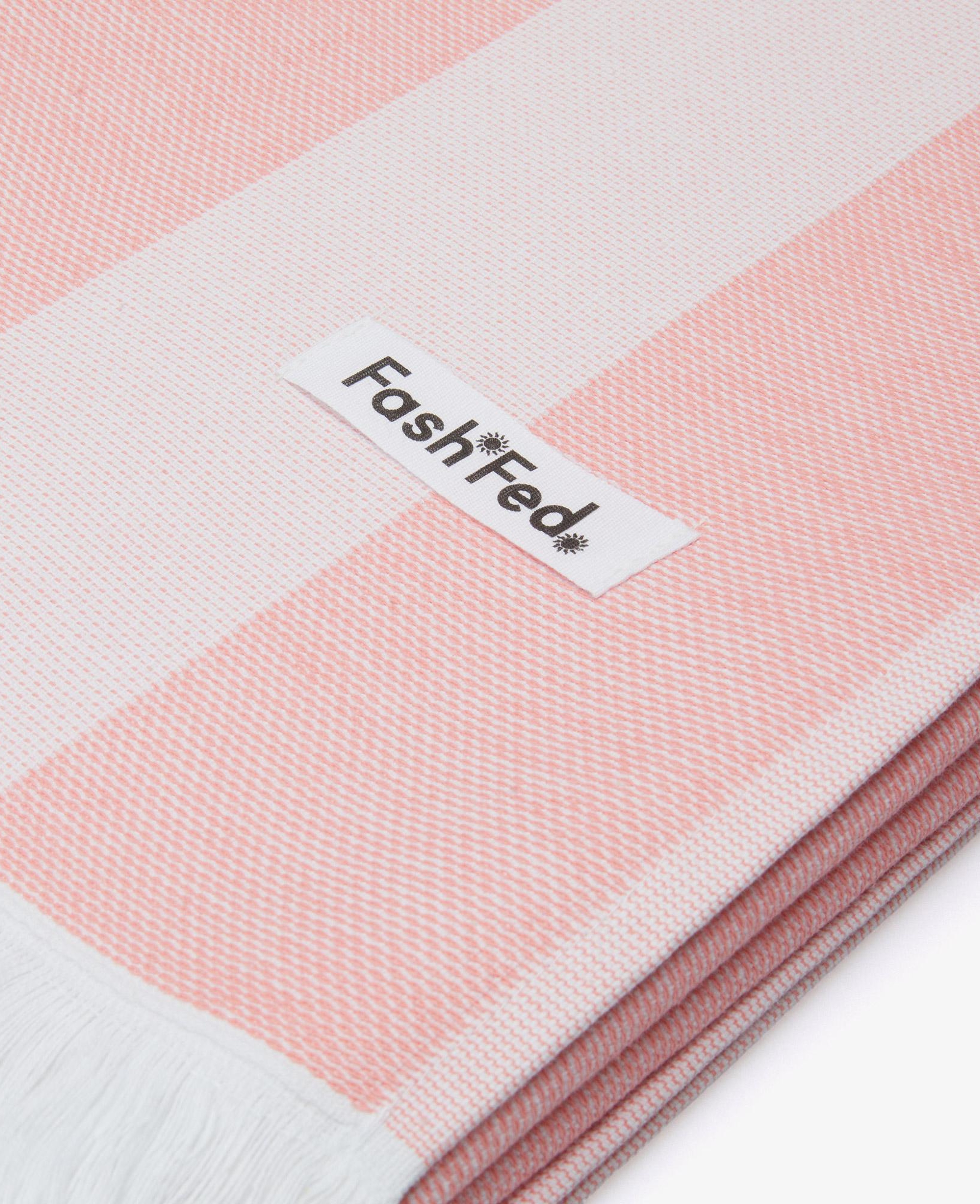 FashFed Unisex Pembe Plaj Havlusu