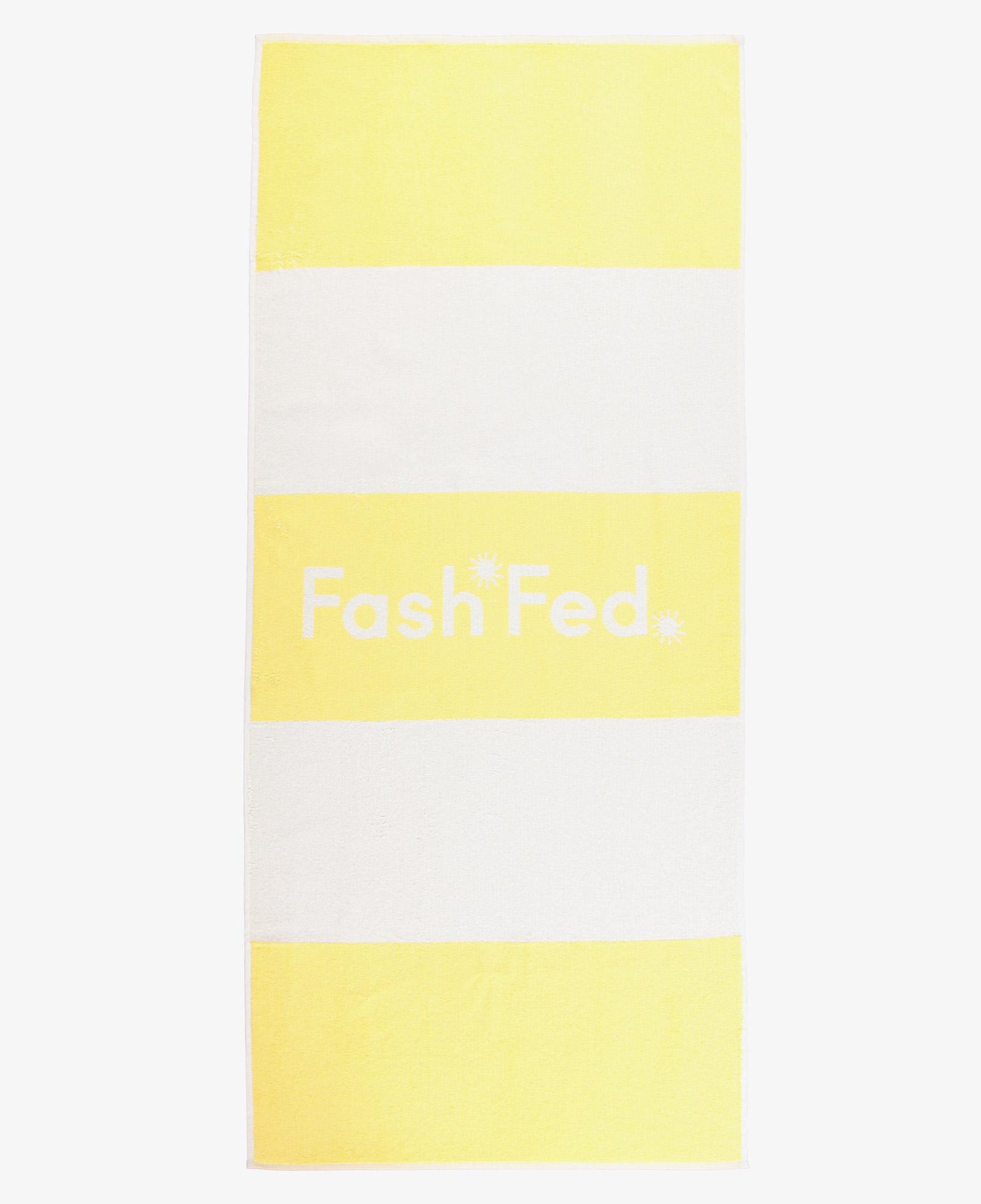 FashFed Unisex Sarı Plaj Havlusu