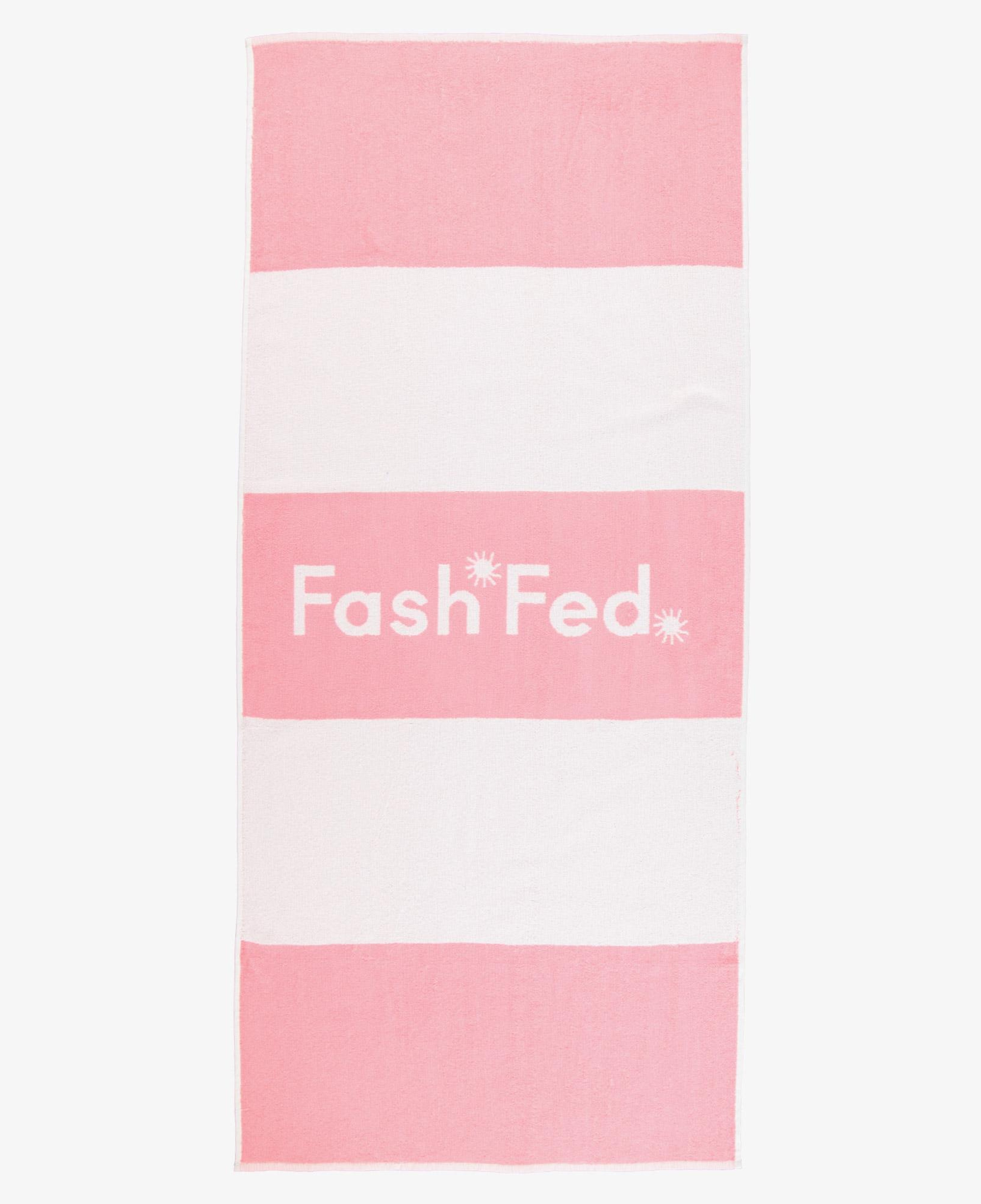 FashFed Unisex Pembe Plaj Havlusu