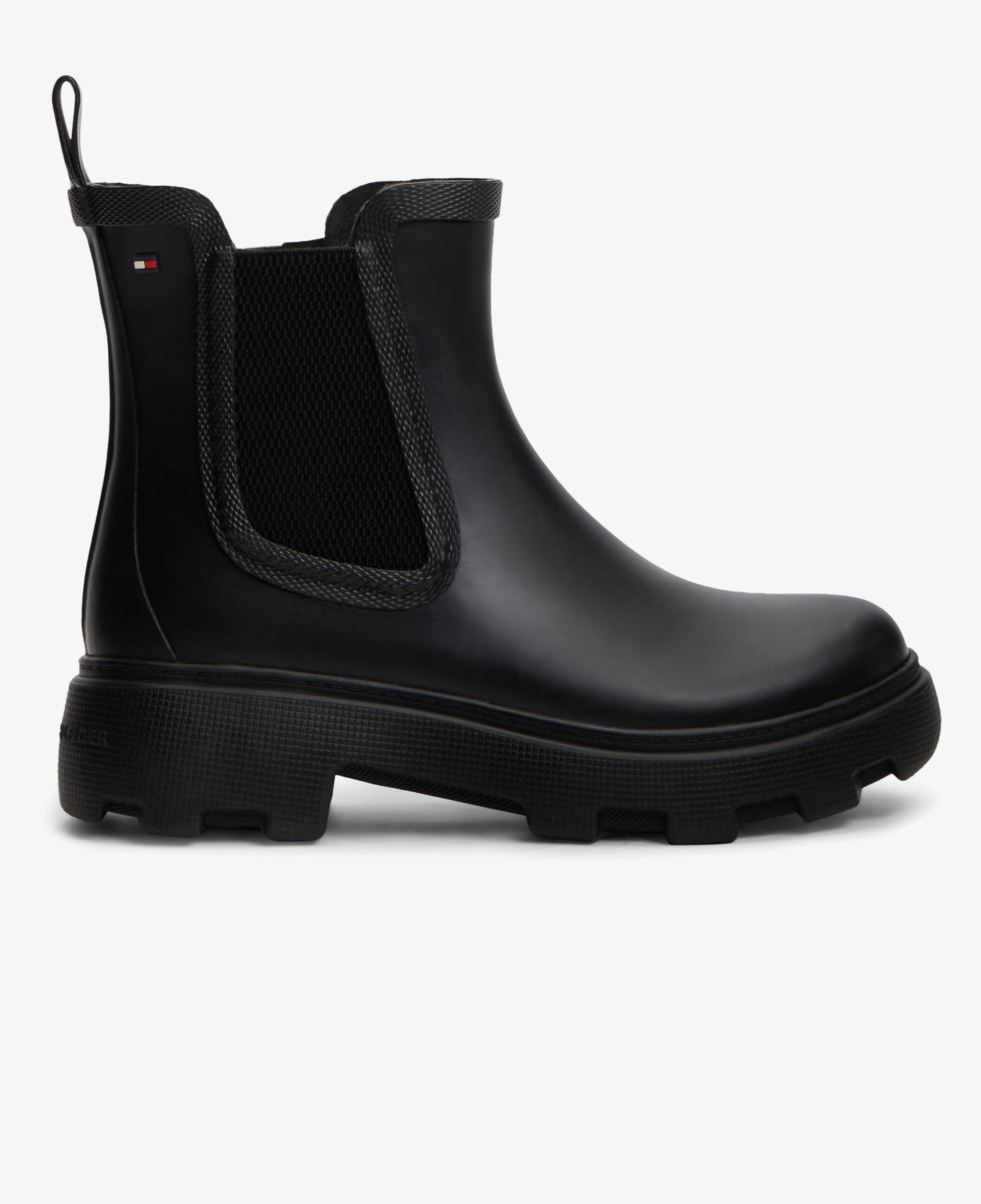 Tommy Hilfiger Rubber Flag Cleated Kadın Siyah Bot