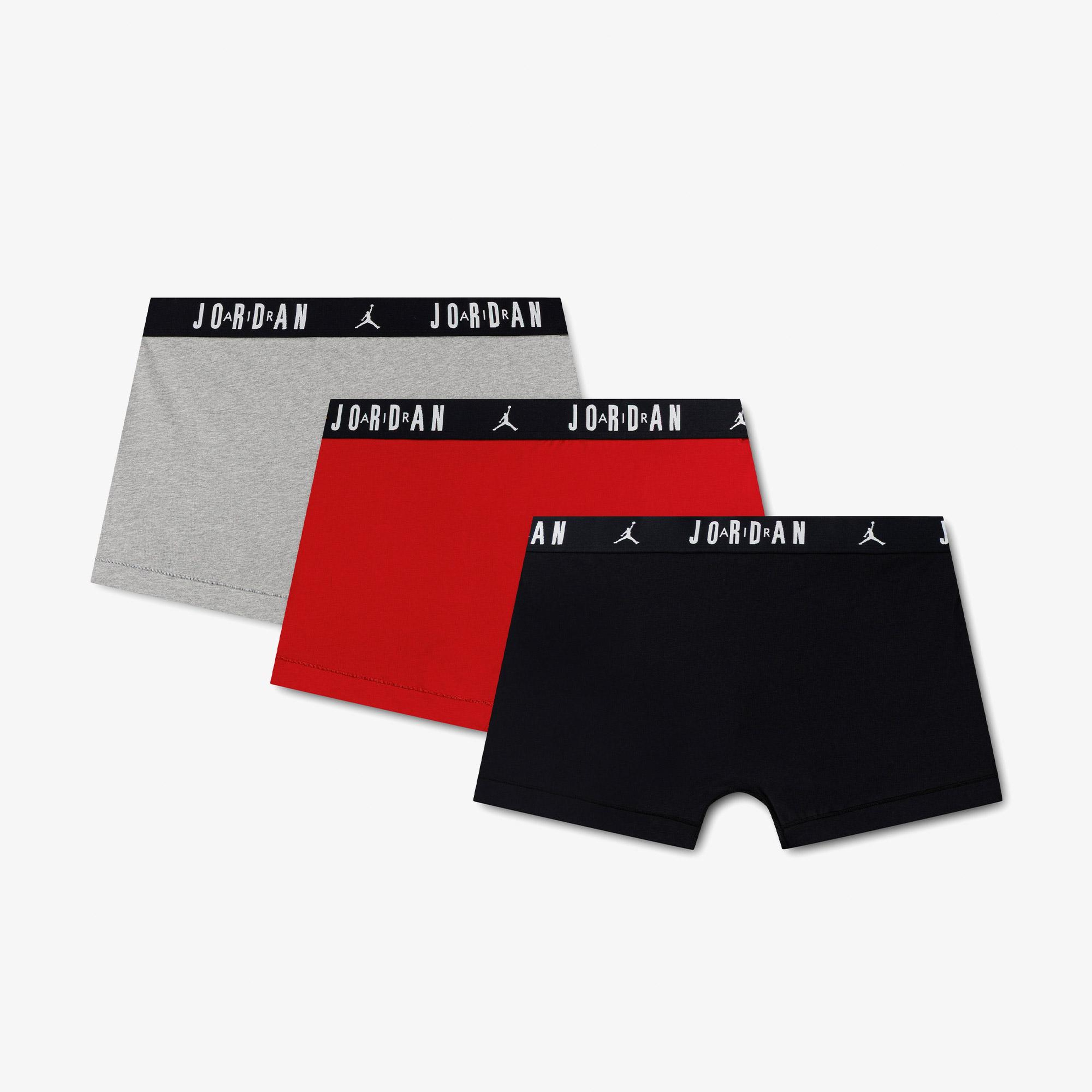 Jordan 3'lü Flight Cotton Erkek Siyah Boxer