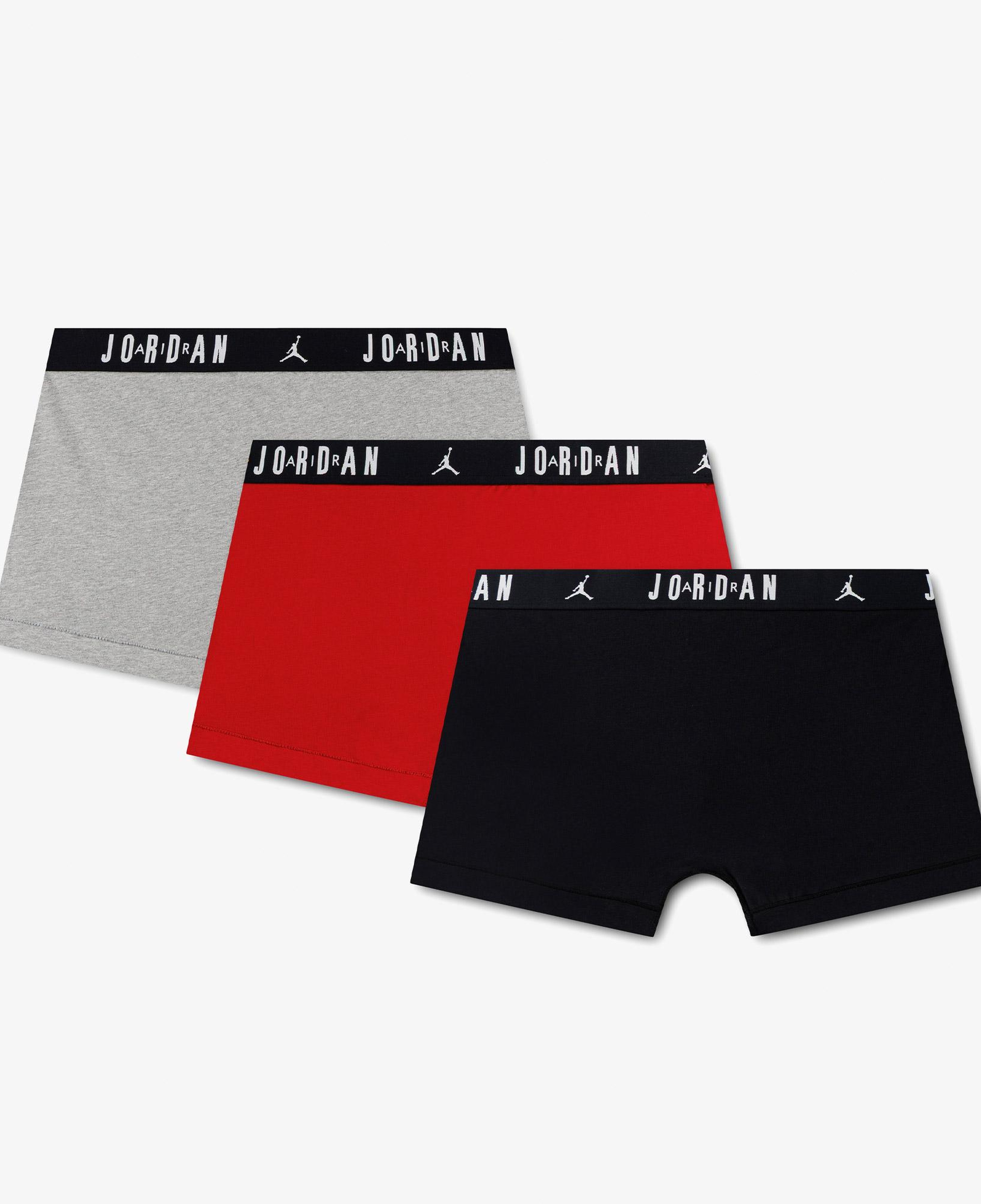 Jordan 3'lü Flight Cotton Erkek Siyah Boxer