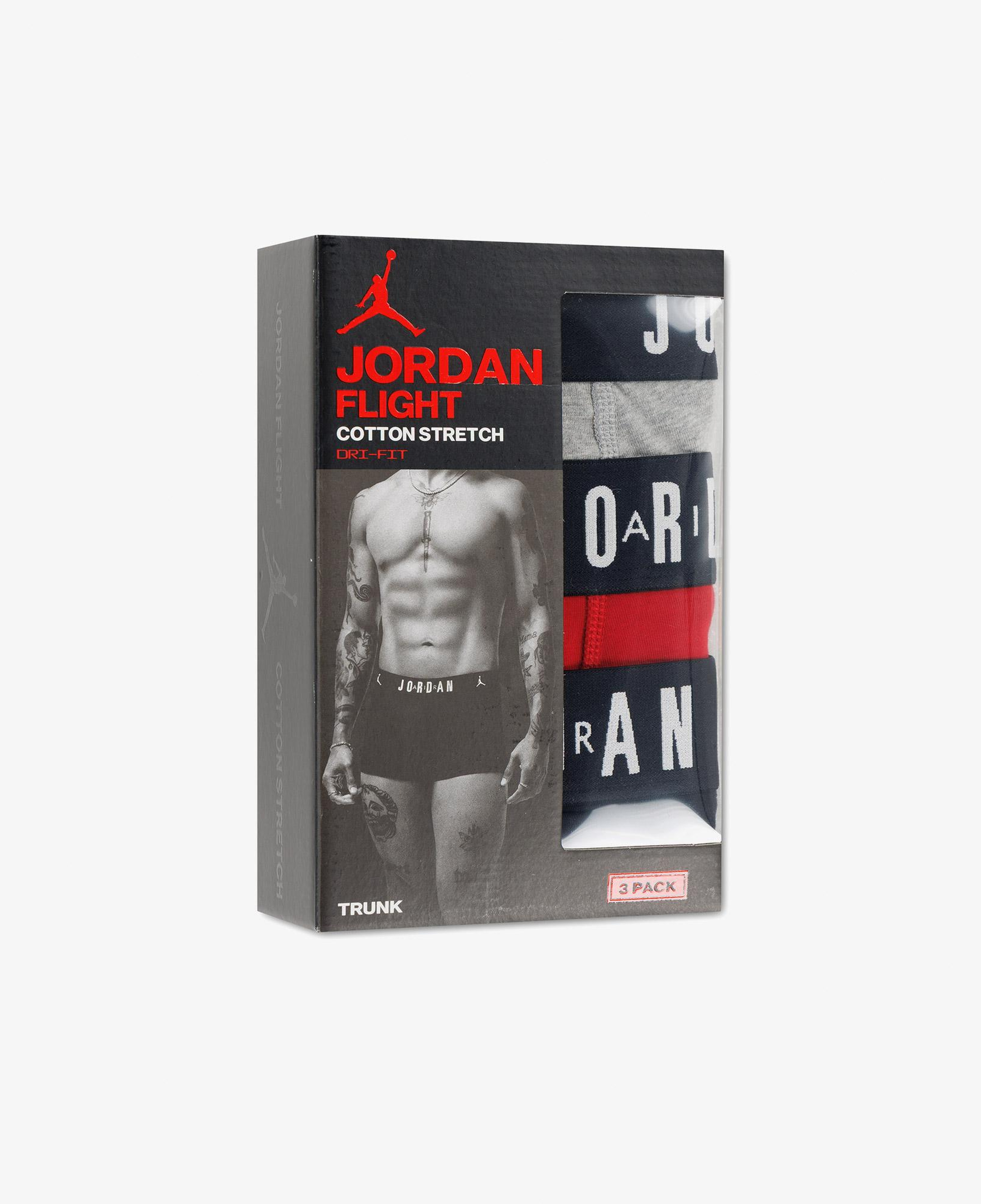 Jordan 3'lü Flight Cotton Erkek Siyah Boxer
