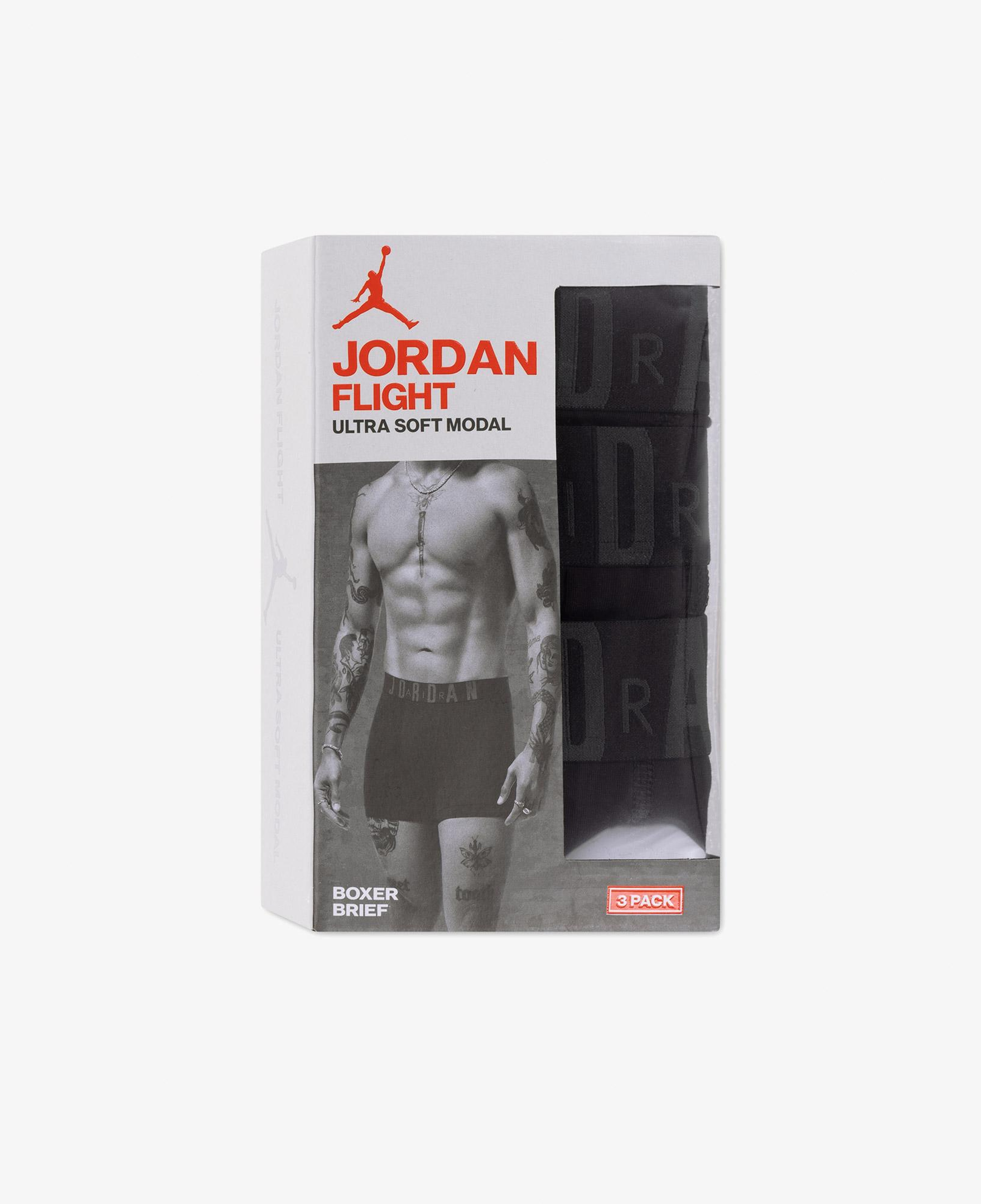 Jordan Flight Modal 3'lü Erkek Siyah Boxer