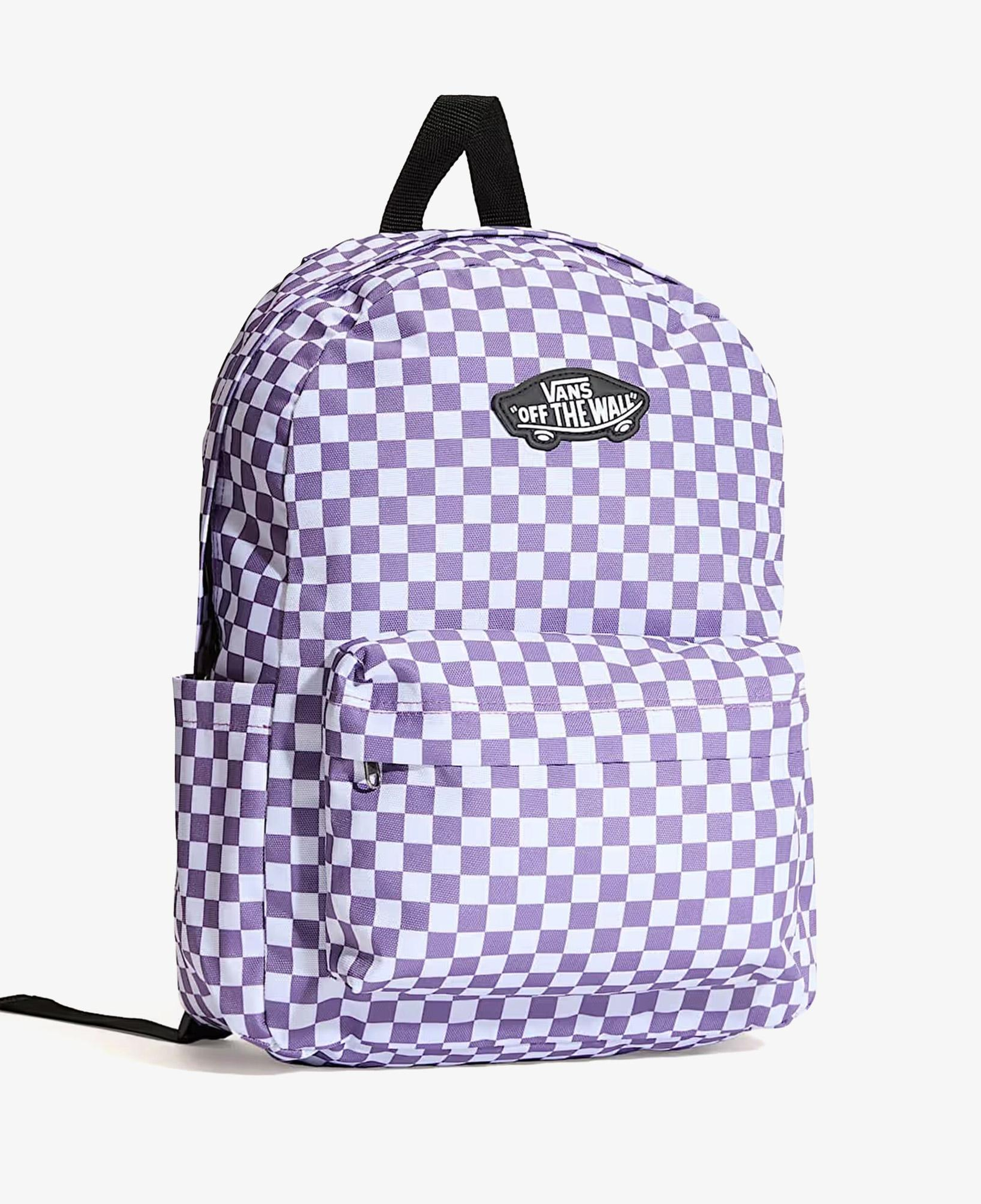 Vans Old Skool Grom Check Çocuk Mor Sırt Çantası