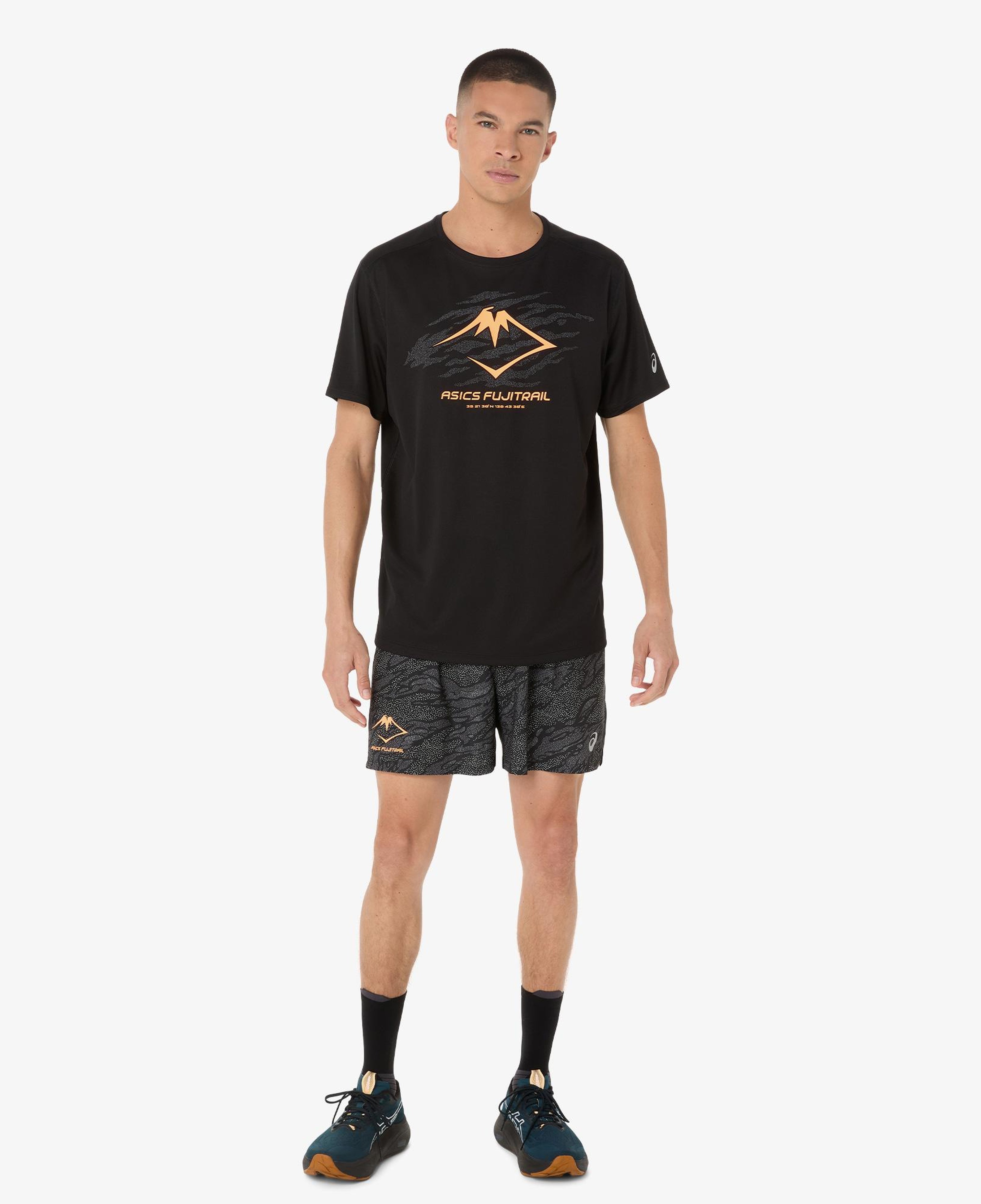 Asics Fujitrail Logo Ss Top Erkek Siyah T-Shirt