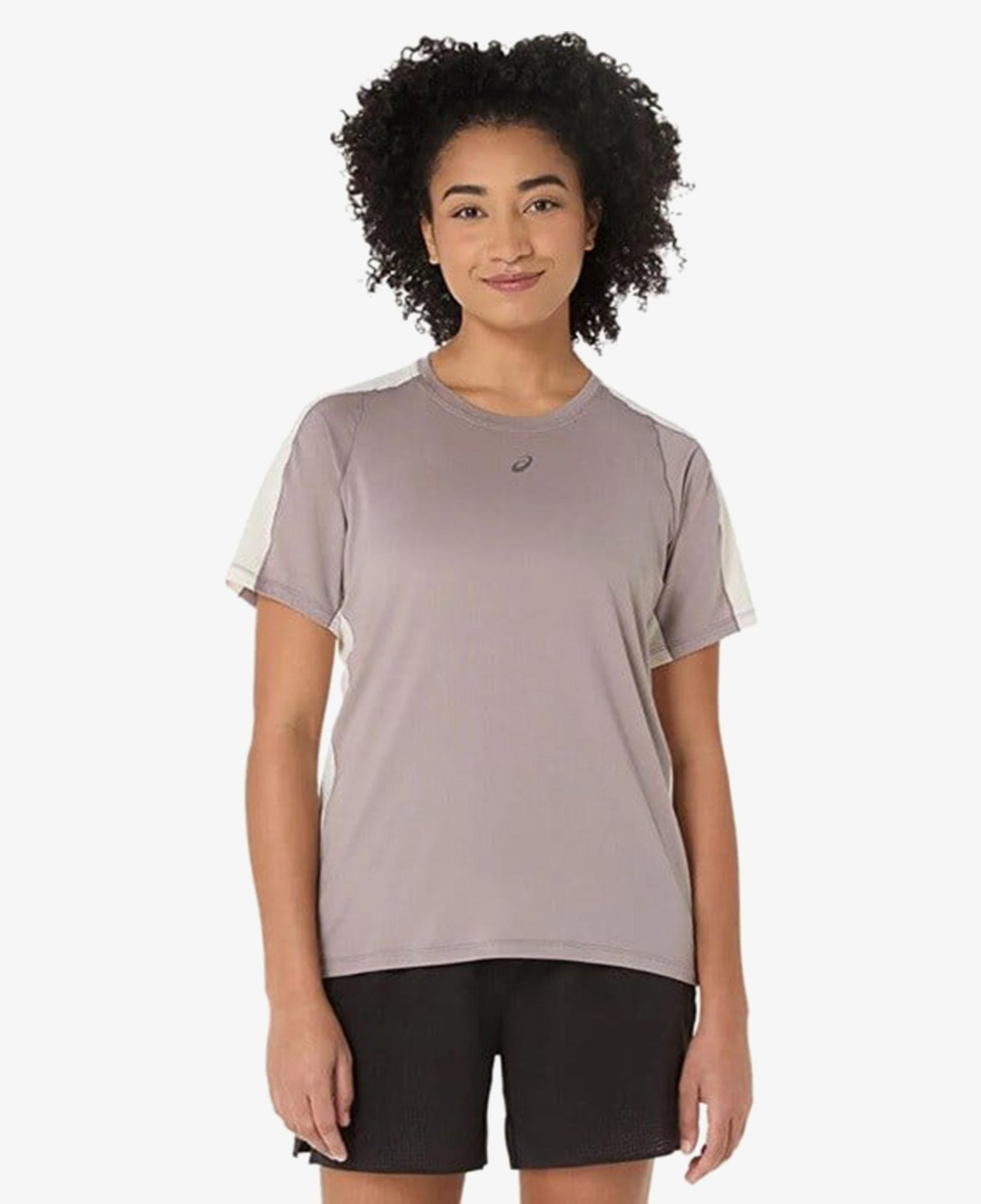 Asics Fujitrail Elite Ss Top Kadın Gri T-Shirt