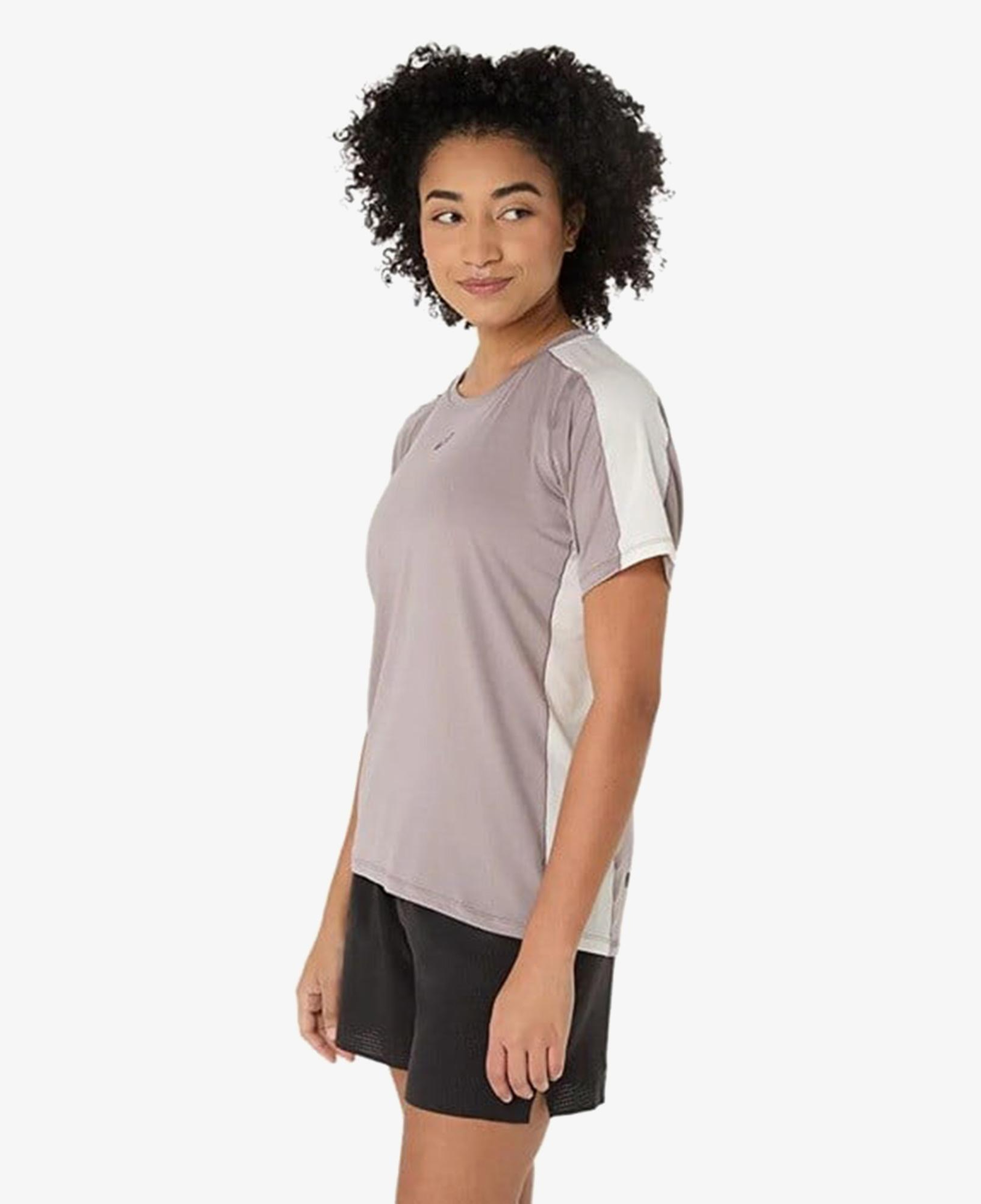 Asics Fujitrail Elite Ss Top Kadın Gri T-Shirt