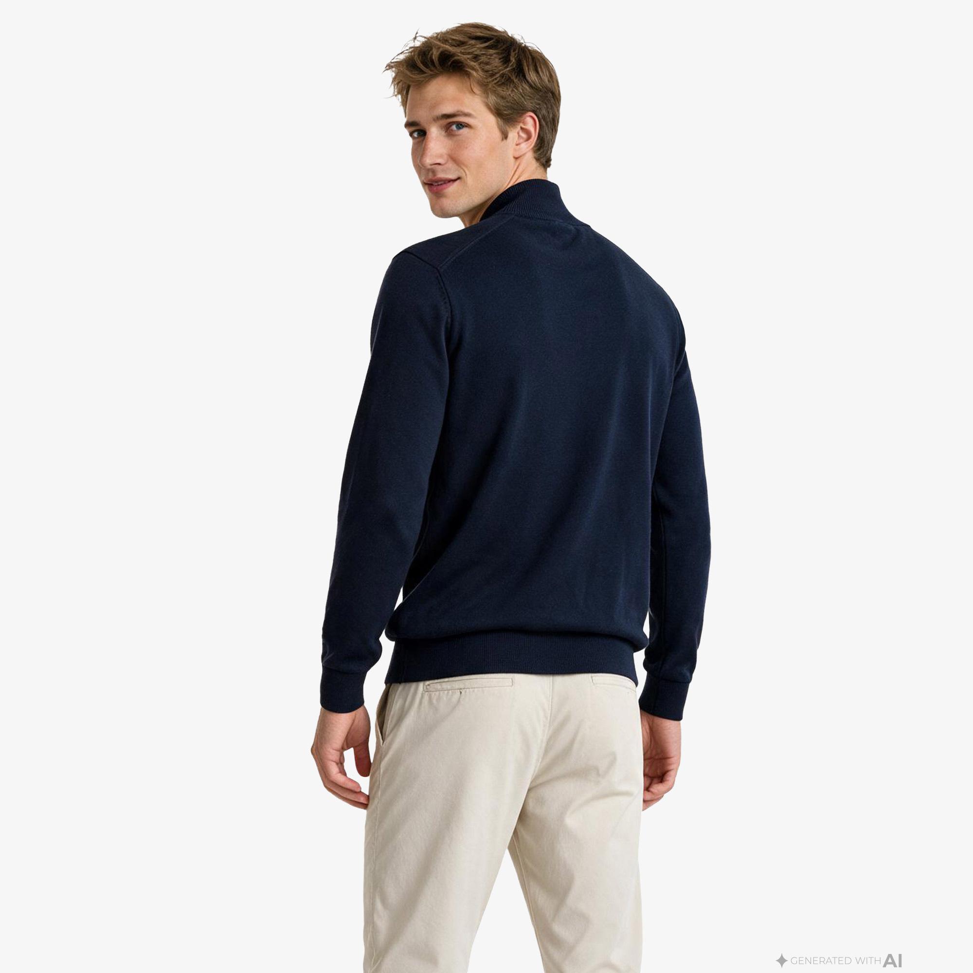 Nautica Erkek Lacivert Regular Fit Triko