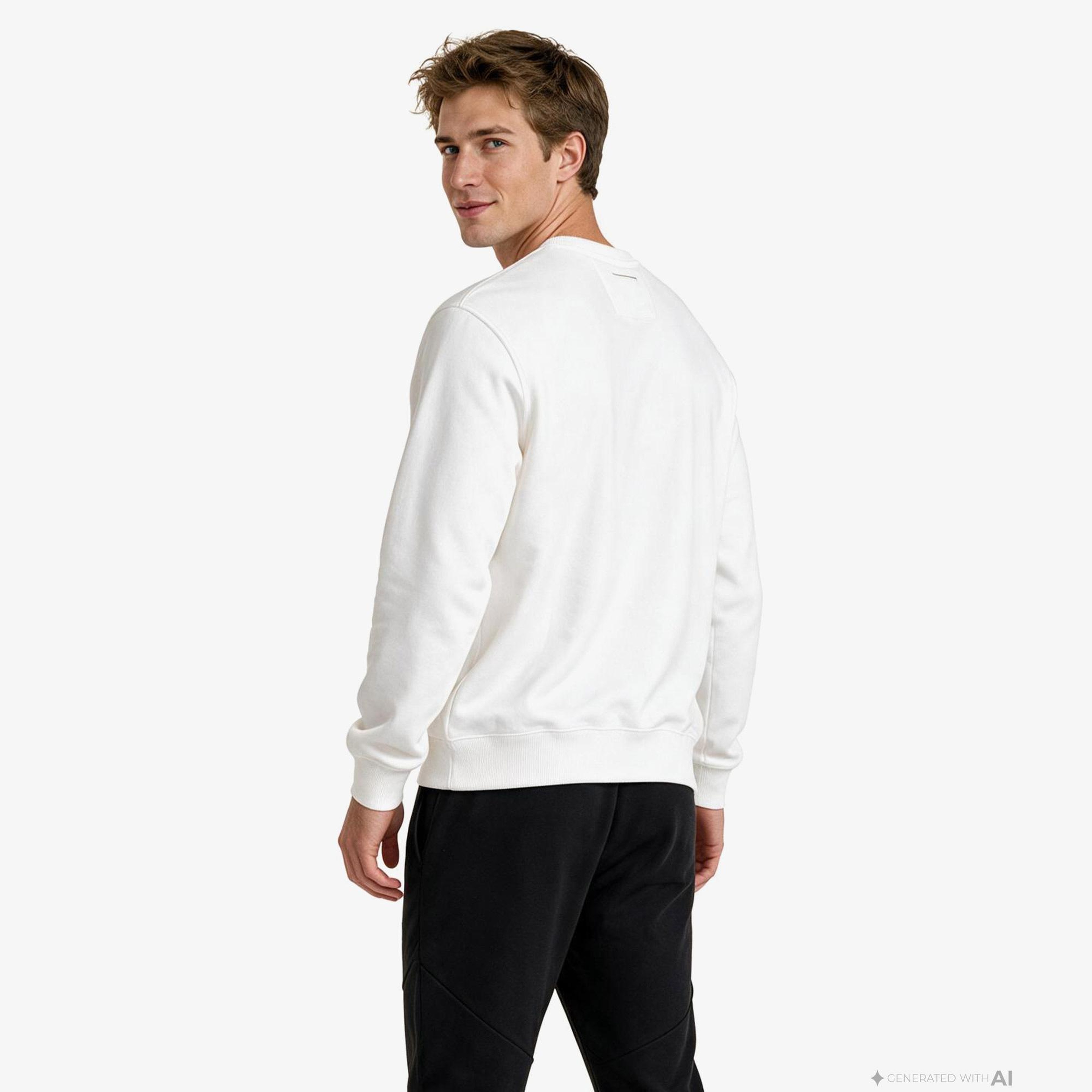 Nautica Erkek Krem Sweatshirt