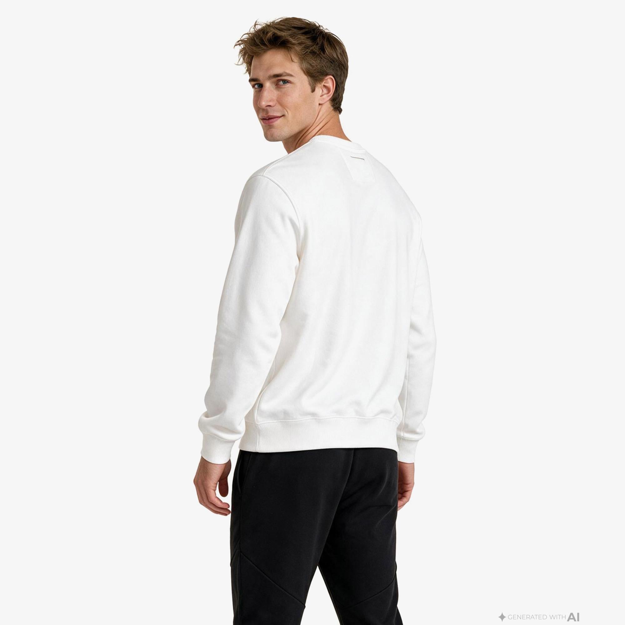 Nautica Erkek Krem Sweatshirt