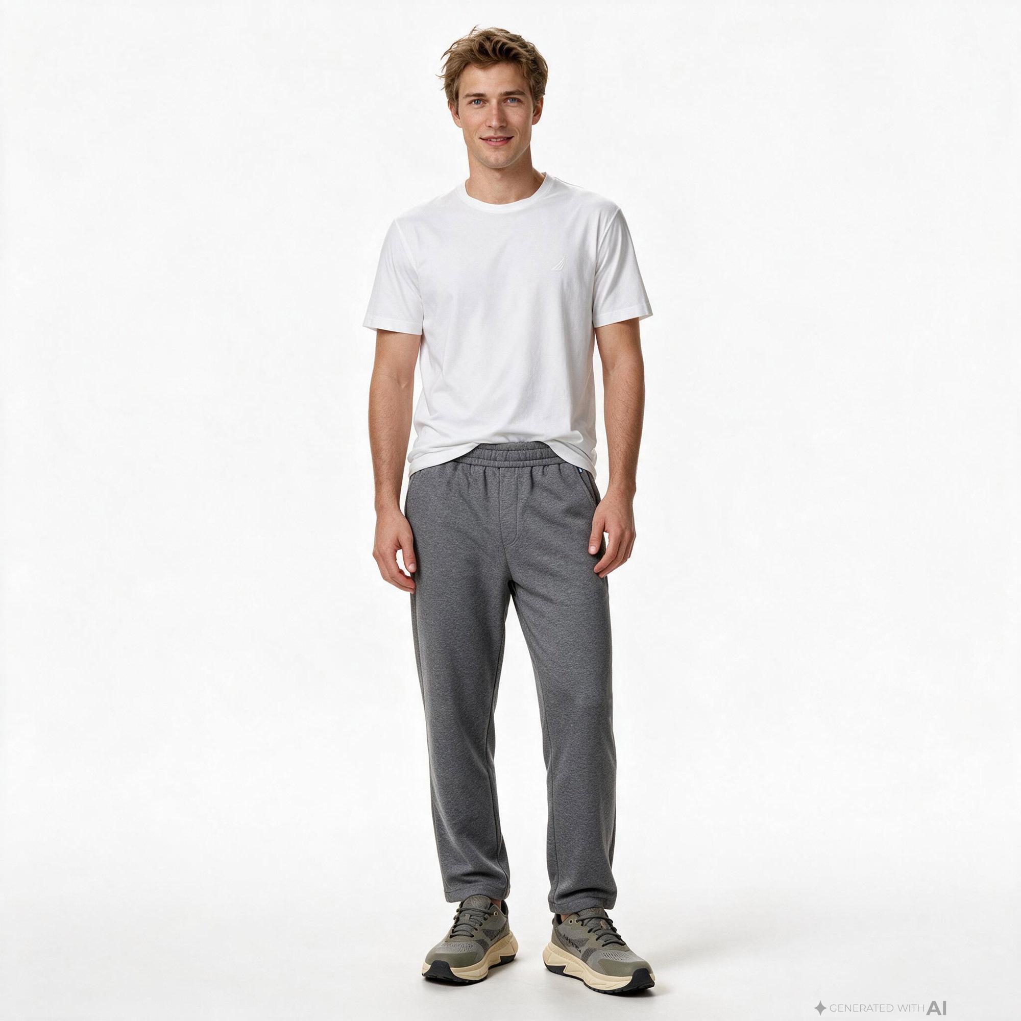 Nautica Erkek Gri Slim Fit Pantolon