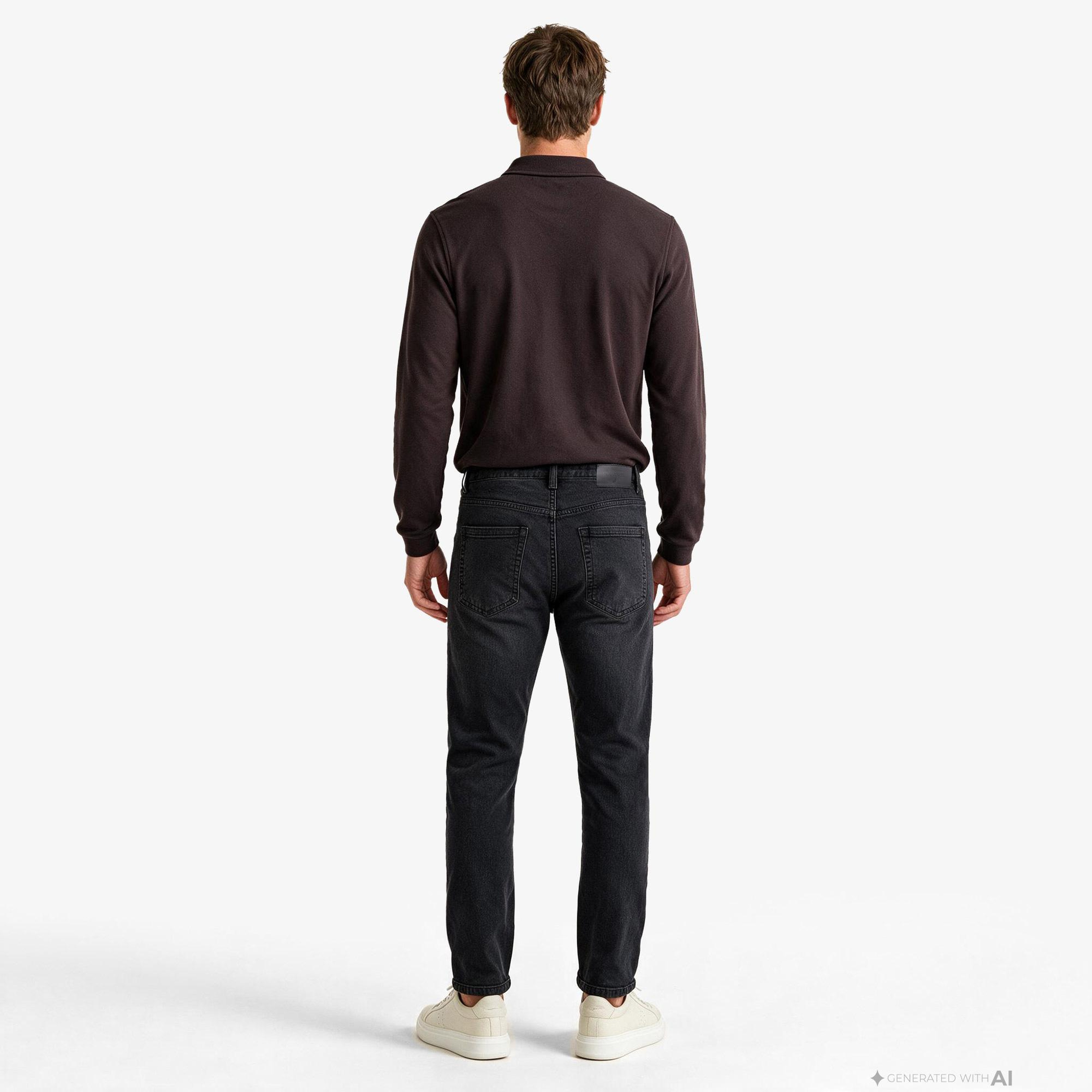 Nautica Erkek Gri Tapered Denim Pantolon