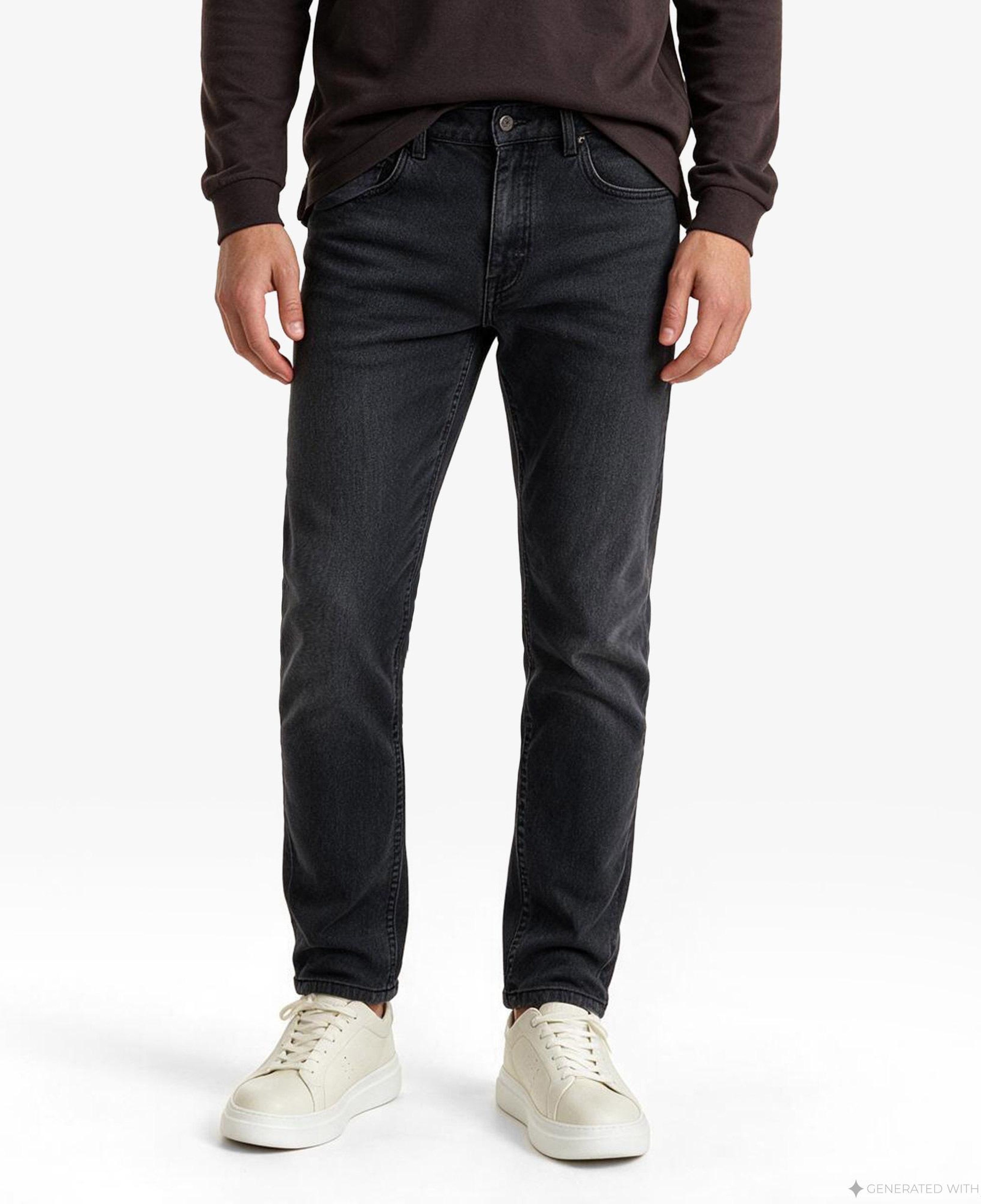 Nautica Erkek Gri Tapered Denim Pantolon