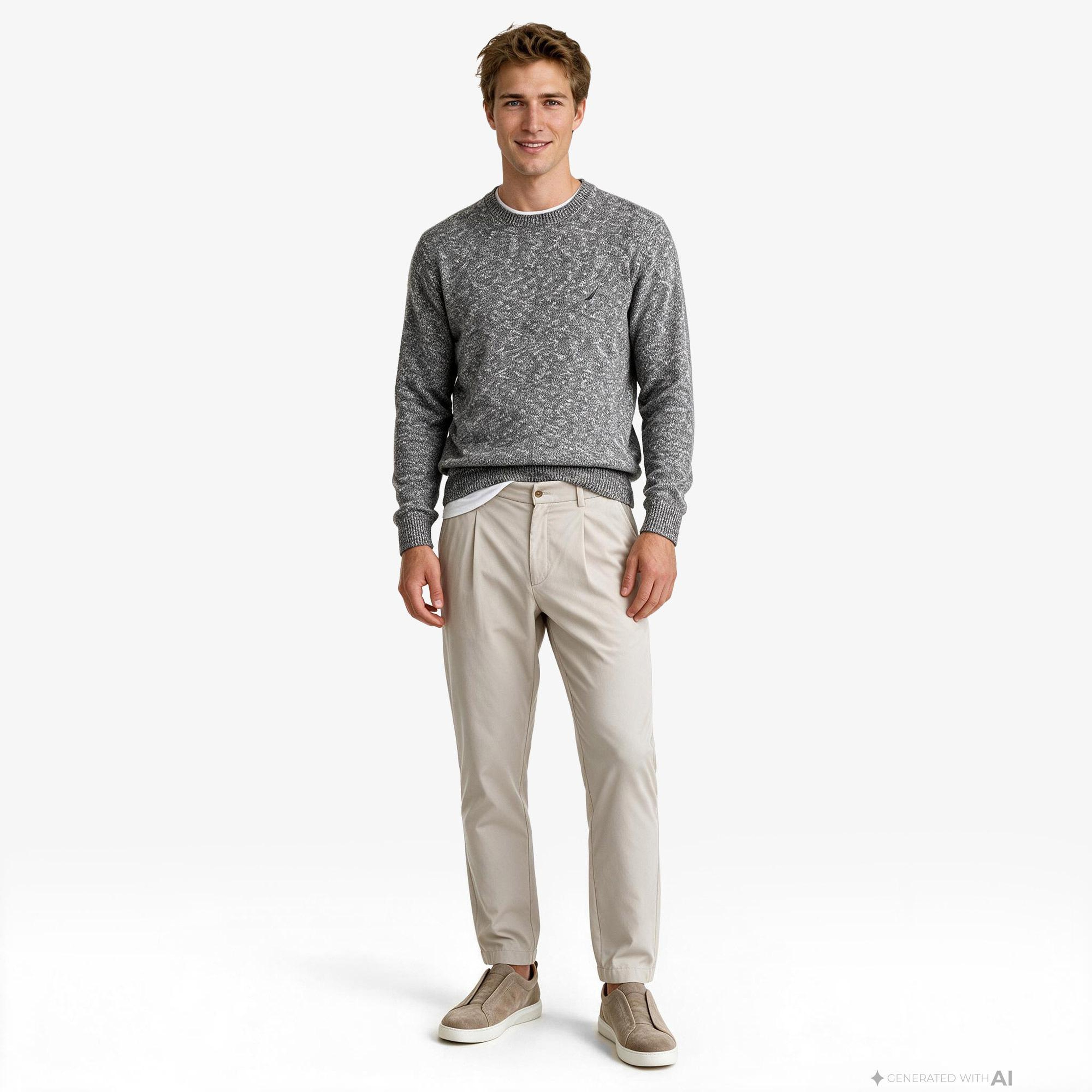 Nautica Erkek Bej Tapered Pantolon