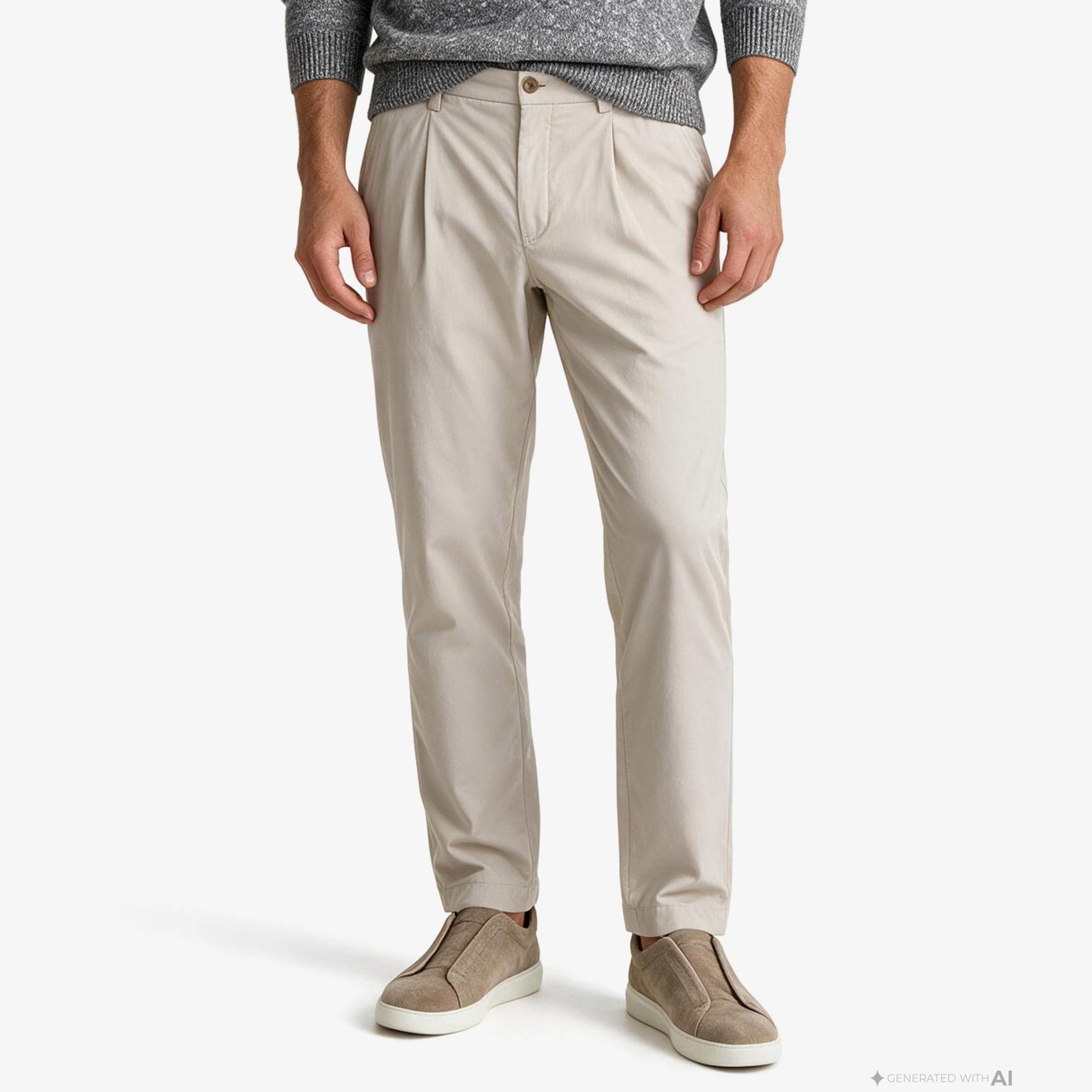 Nautica Erkek Bej Tapered Pantolon