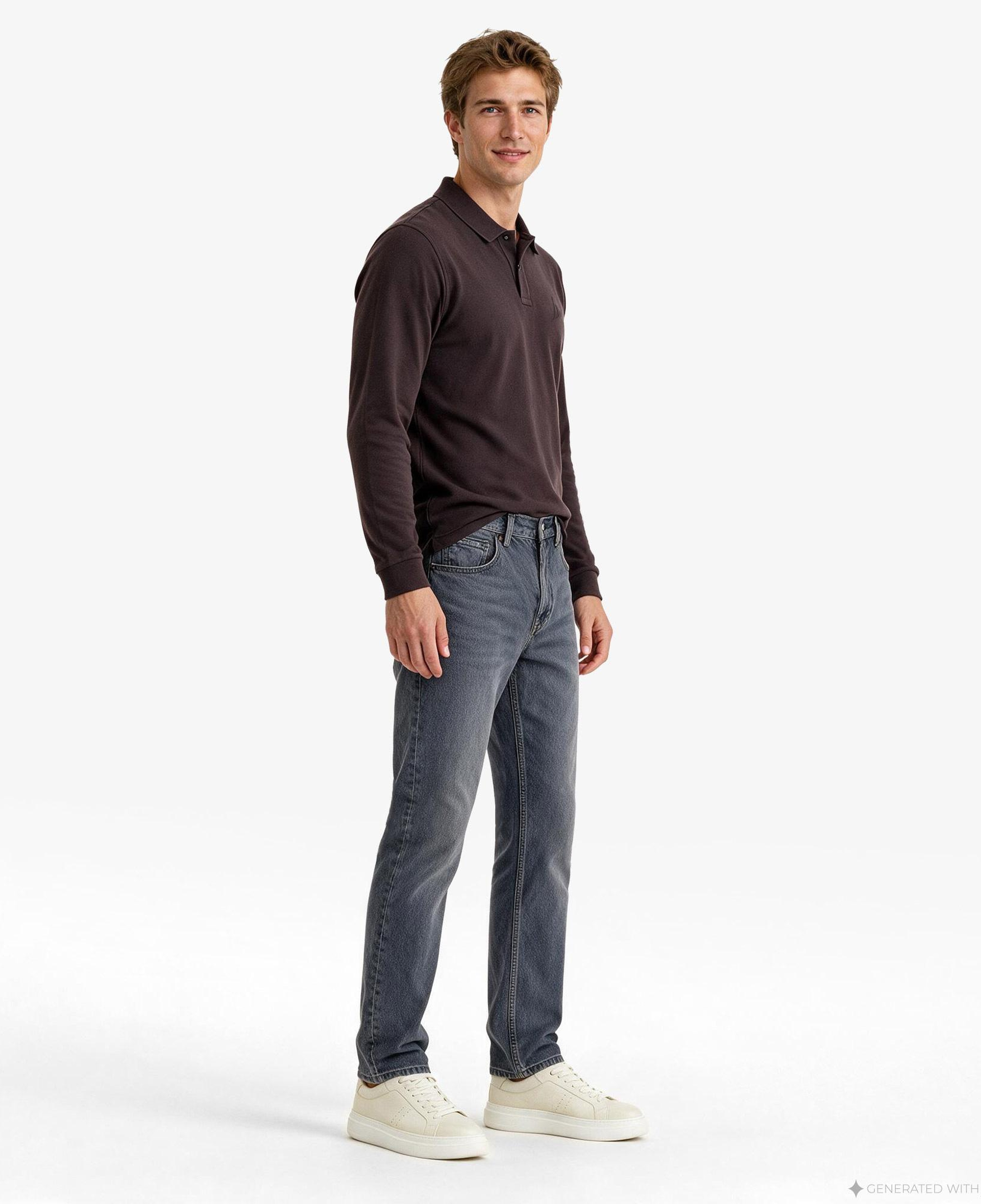 Nautica Erkek Kahverengi Regular Fit Polo Yaka T-Shirt
