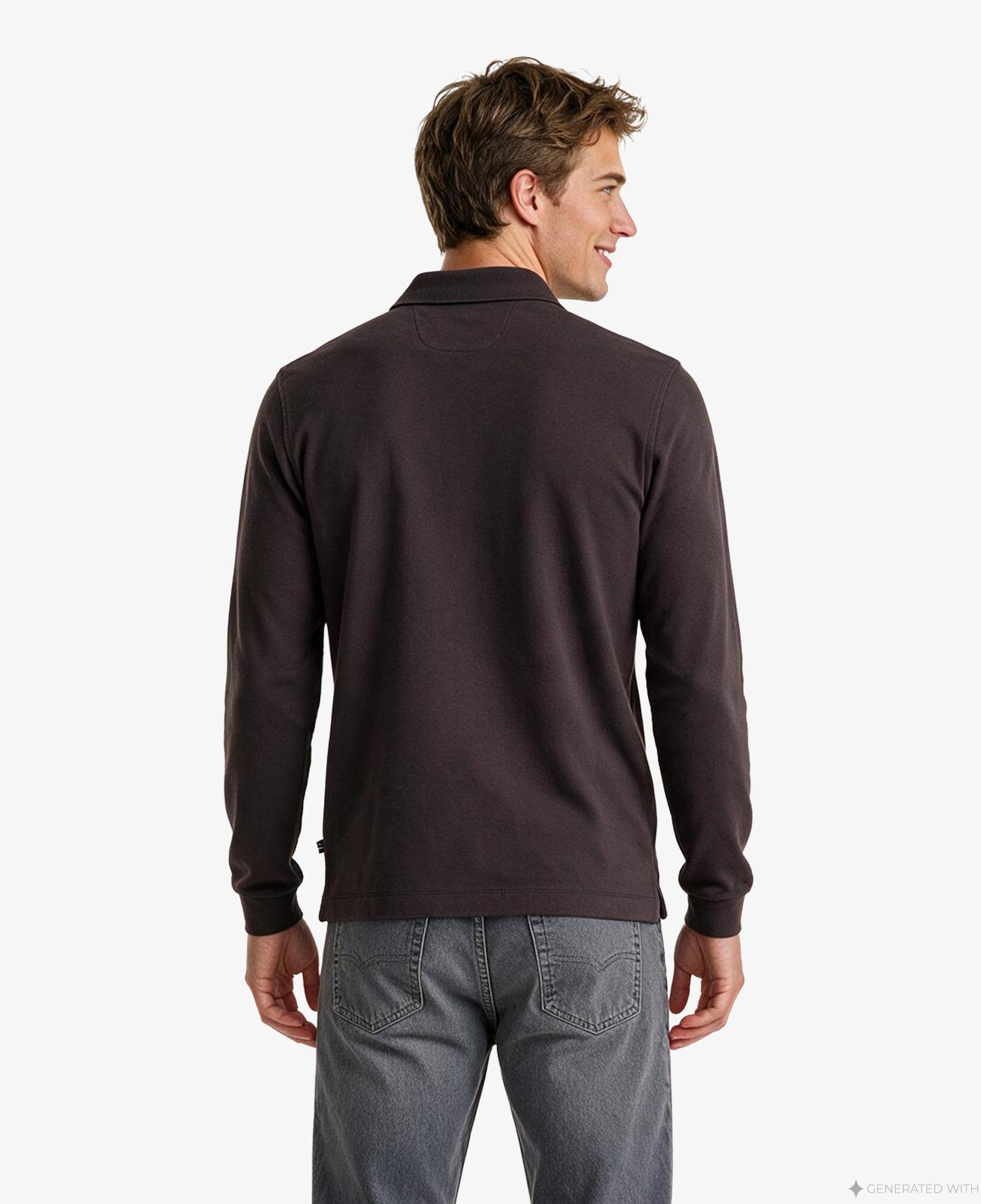 Nautica Erkek Kahverengi Regular Fit Polo Yaka T-Shirt