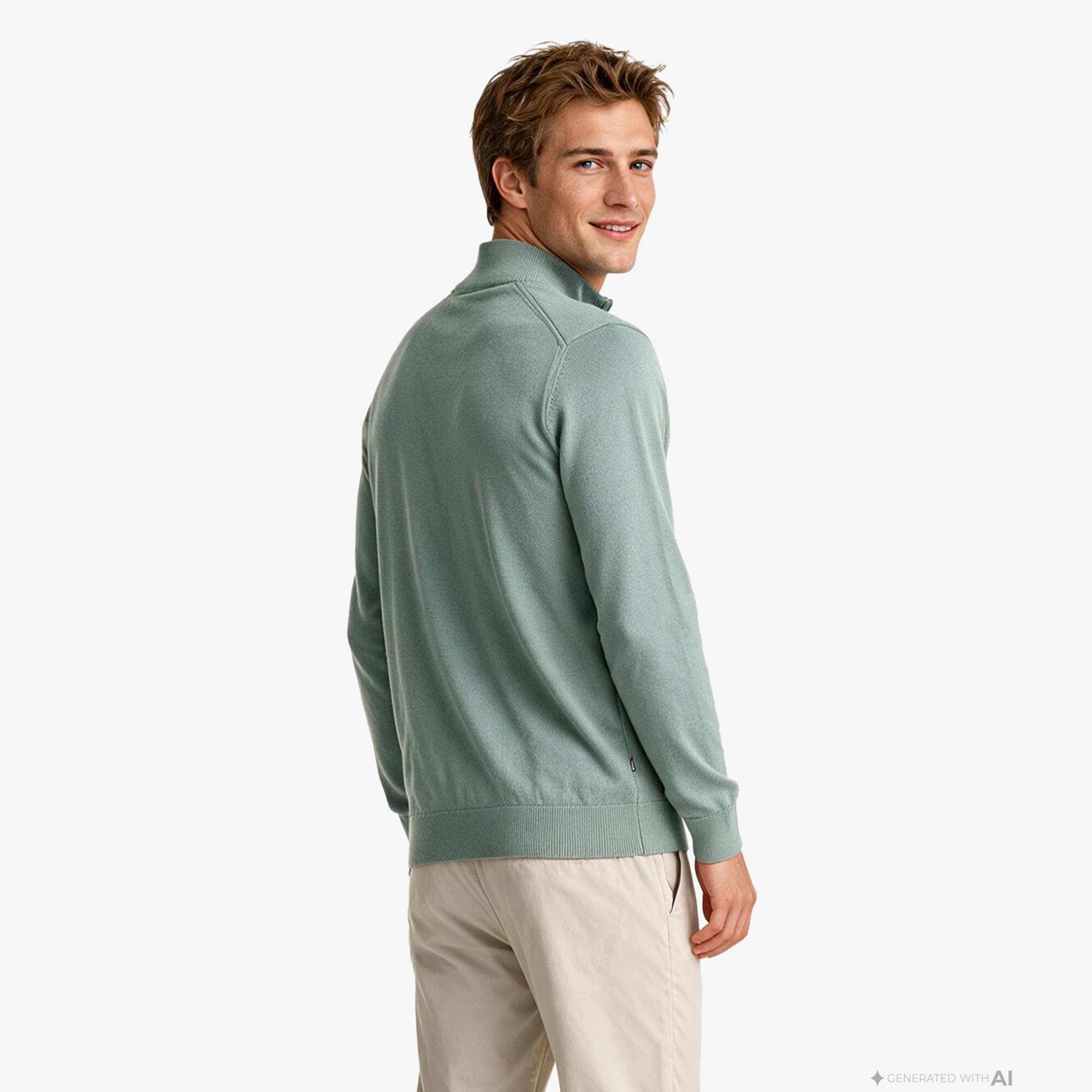 Nautica Erkek Yeşil Regular Fit Triko