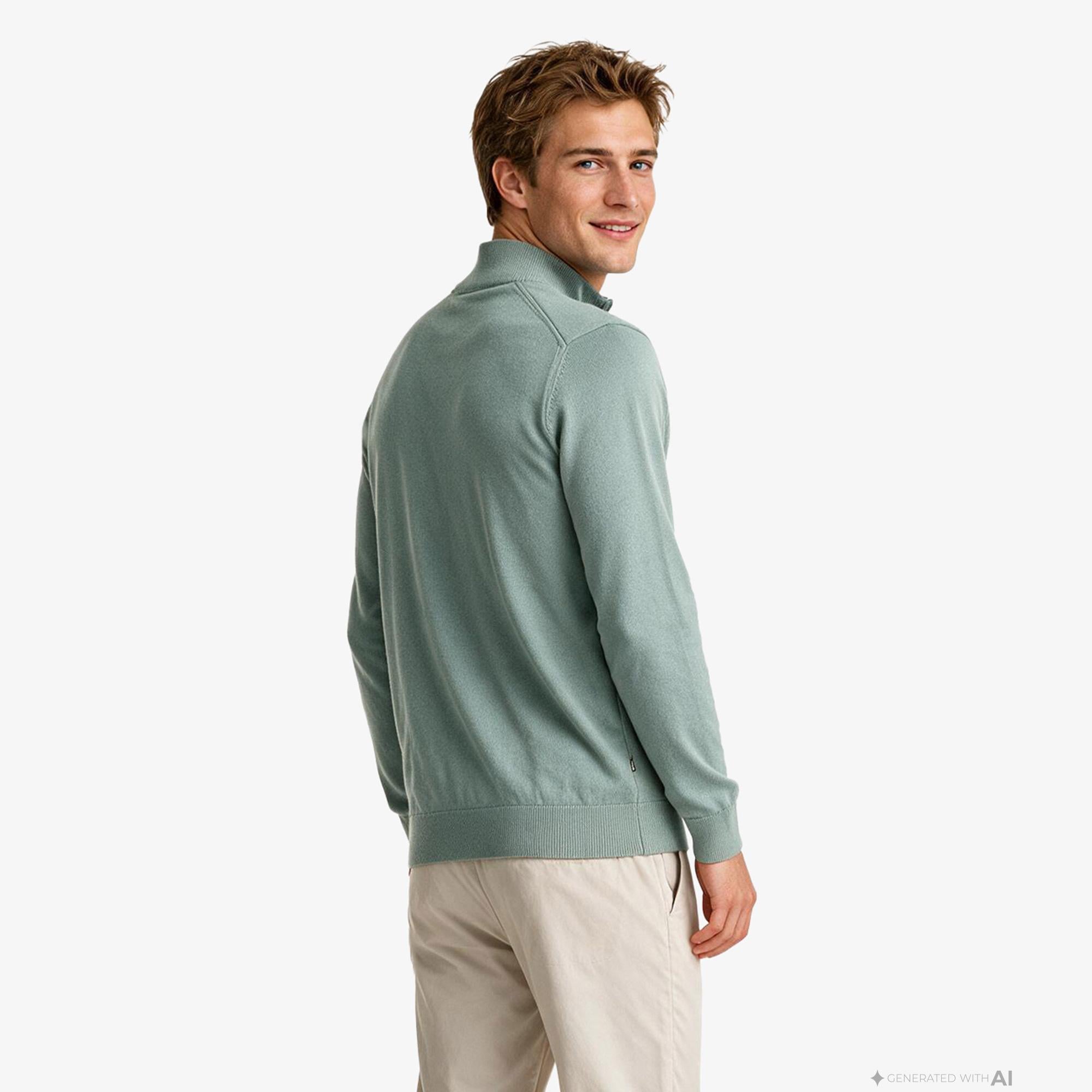 Nautica Erkek Yeşil Regular Fit Triko