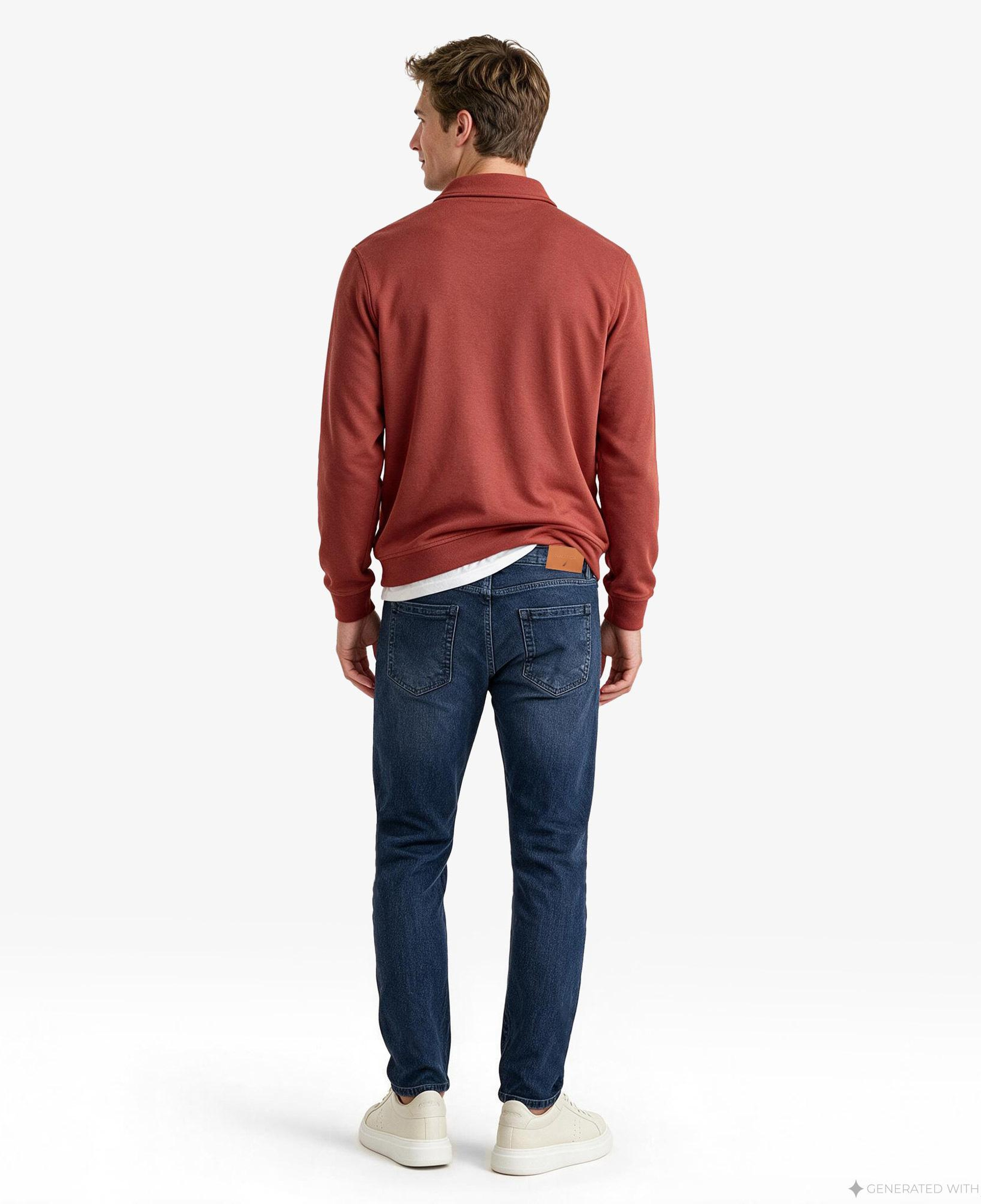 Nautica Erkek Lacivert Tapered Denim Pantolon