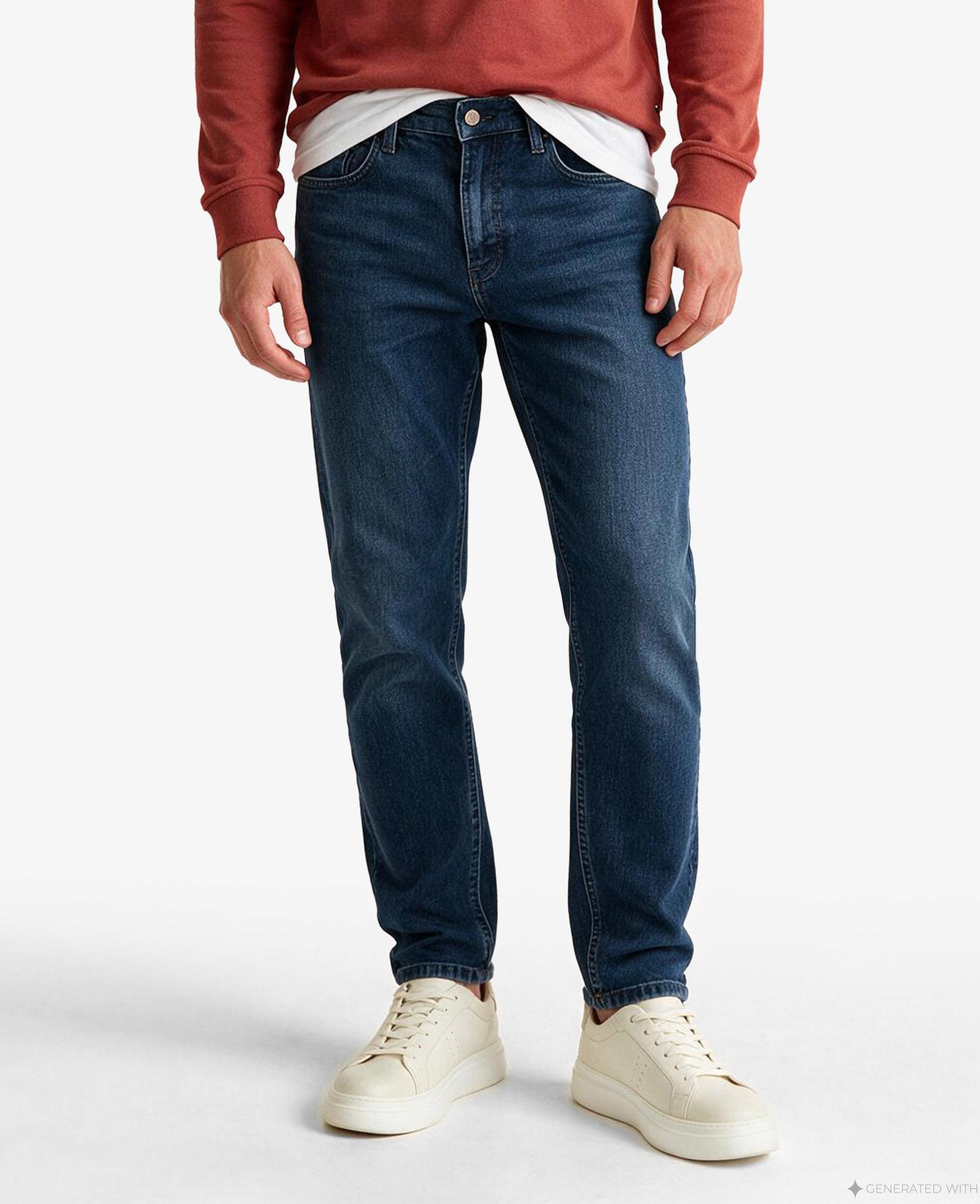 Nautica Erkek Lacivert Tapered Denim Pantolon