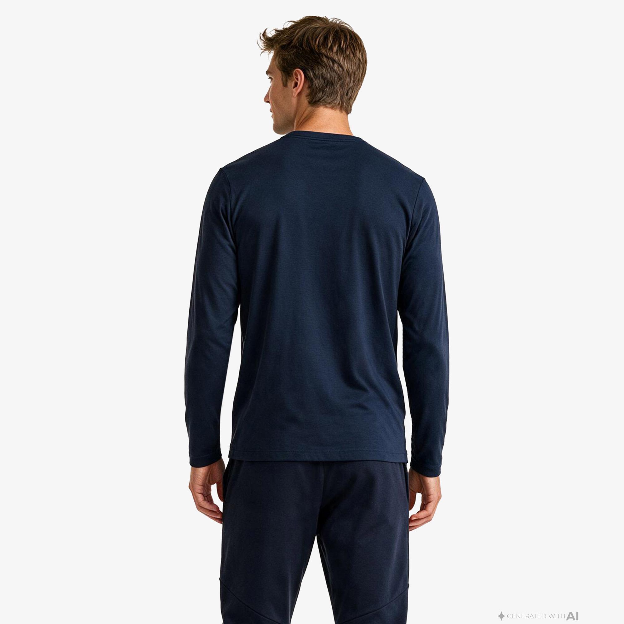 Nautica Erkek Lacivert Regular Fit Uzun Kollu T-Shirt