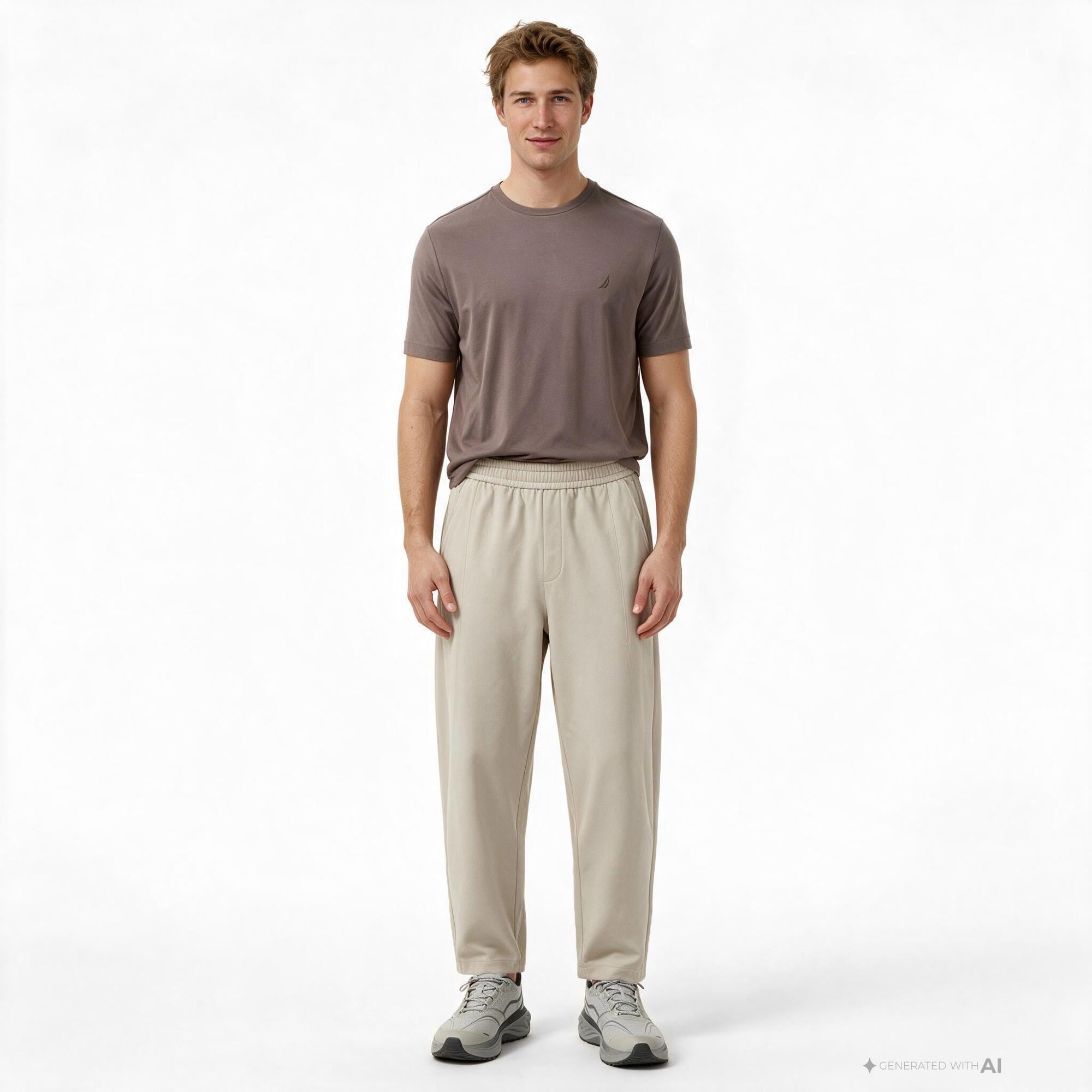 Nautica Erkek Bej Slim Fit Pantolon