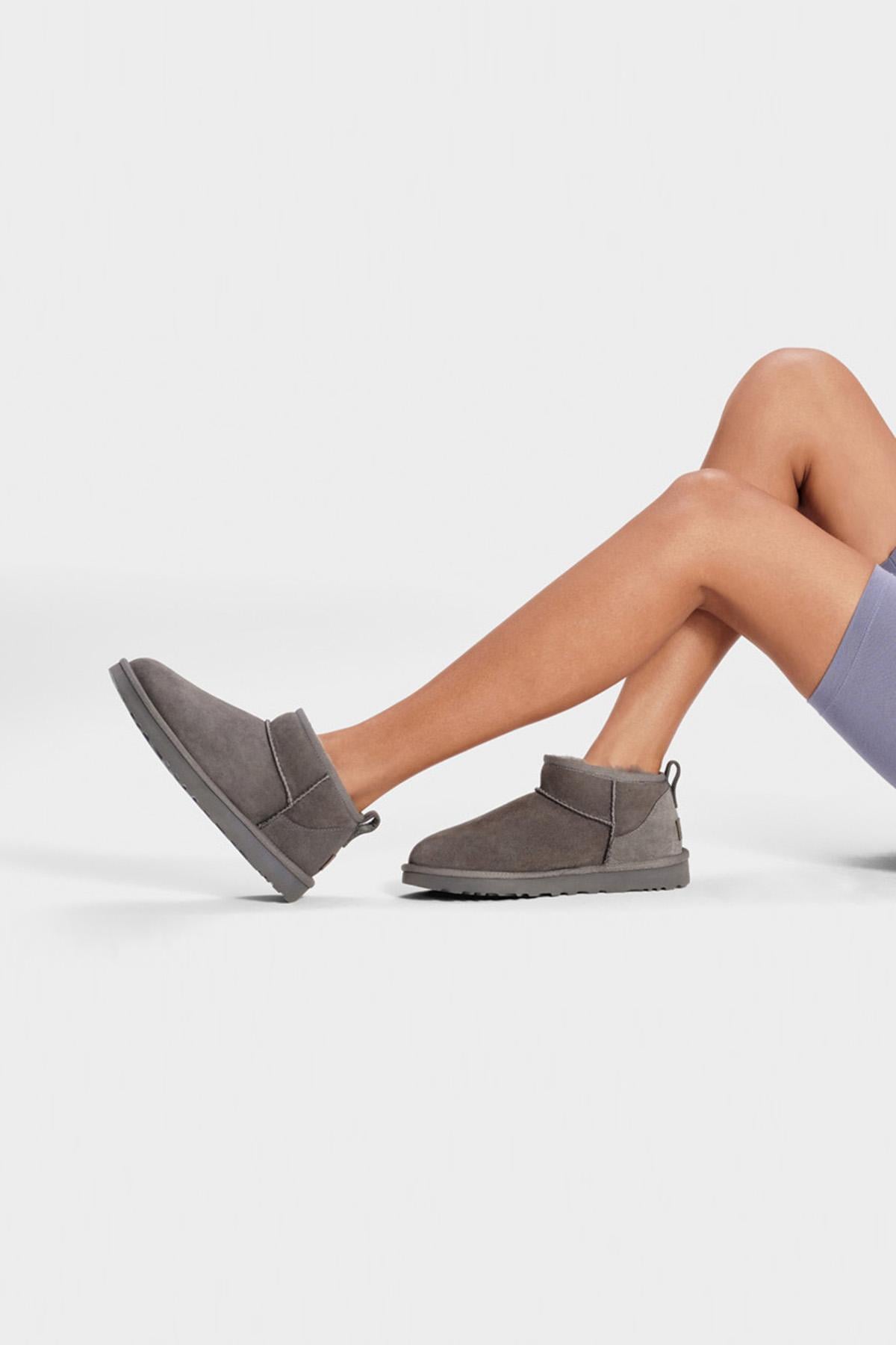 UGG Classic Ultra Mini Kadın Gri Bot