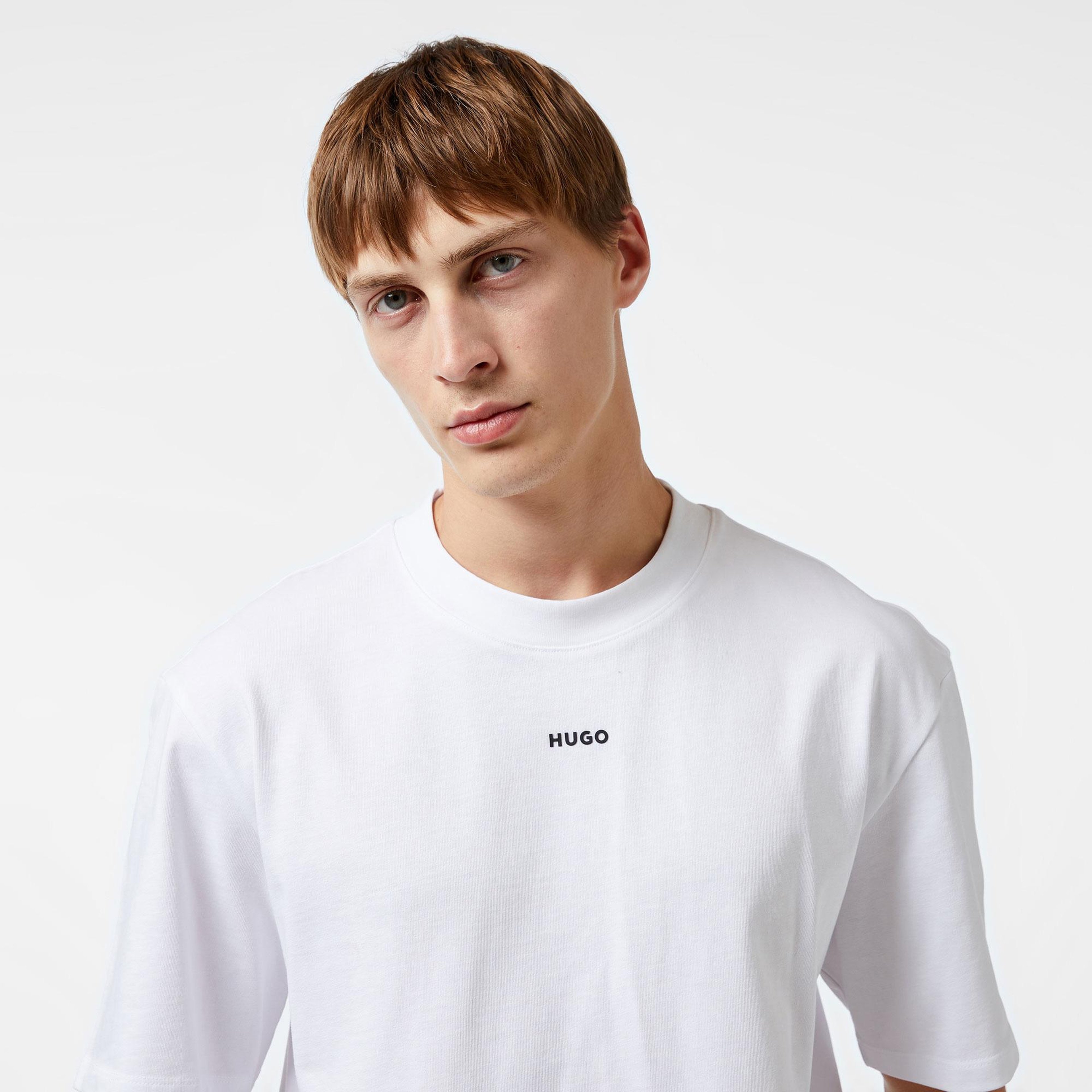 Hugo Dapolino Erkek Beyaz T-Shirt
