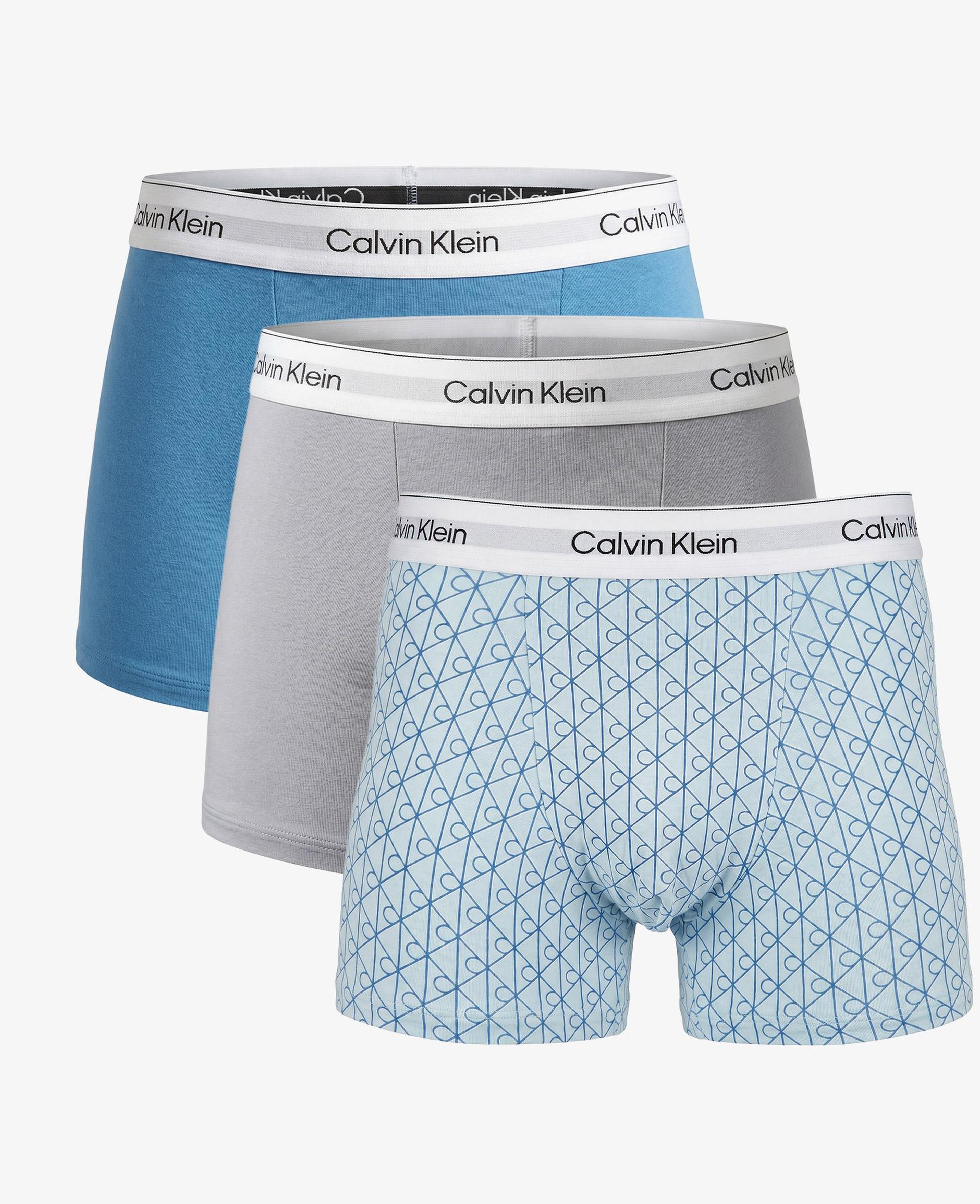 Calvin Klein Relaxed Fit Trunk 3'lü Erkek Mavi Boxer