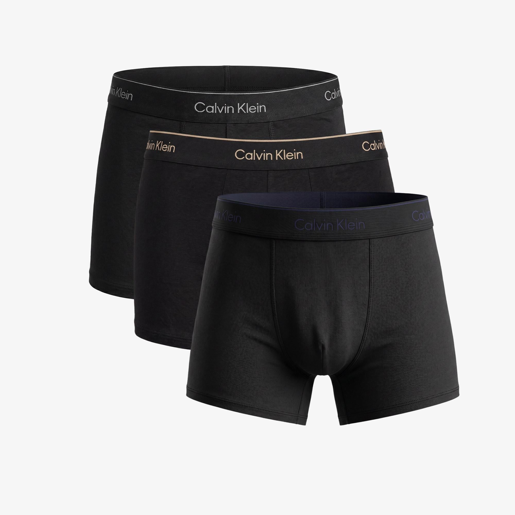 Calvin Klein Relaxed Fit Trunk 3'lü Erkek Siyah Boxer