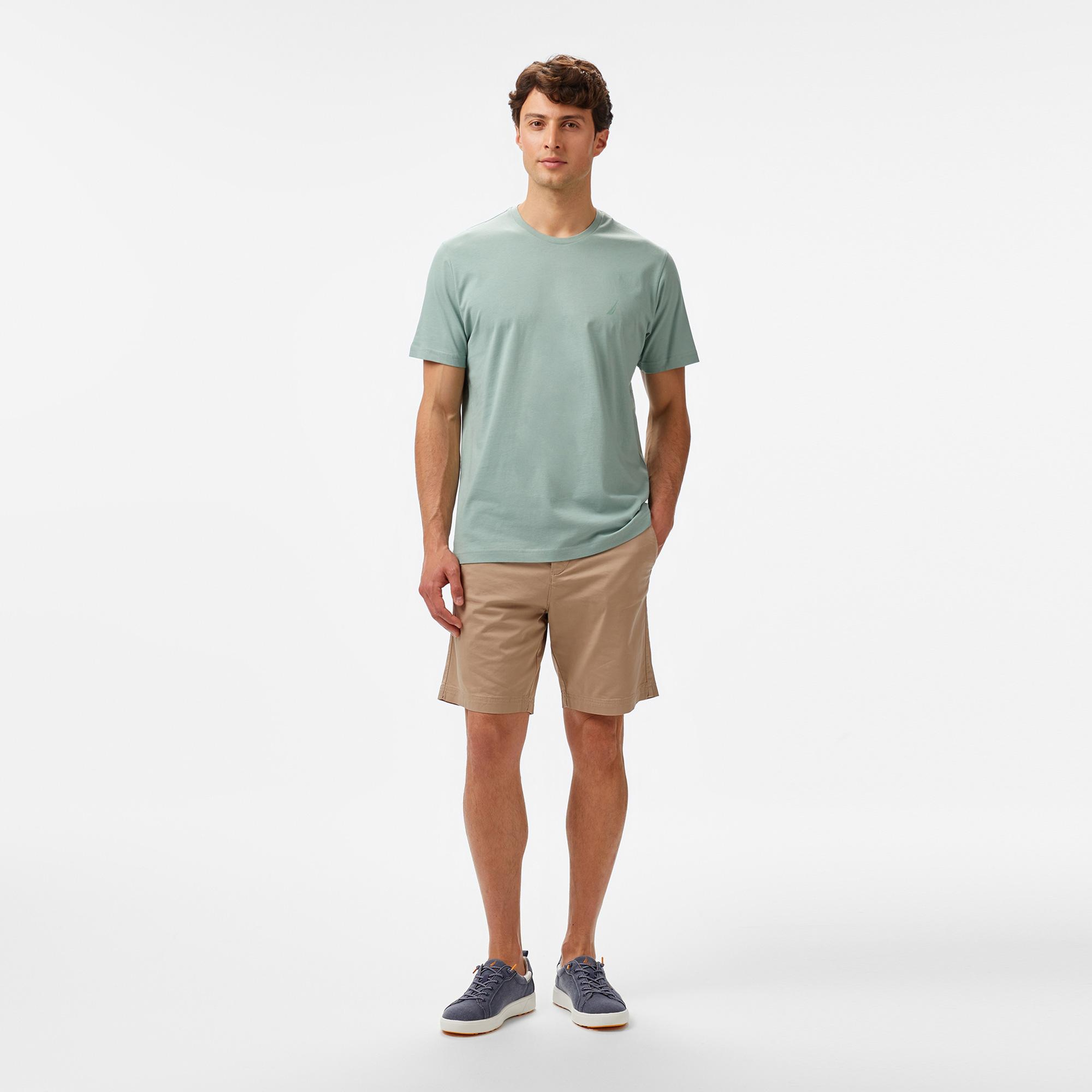 Nautica Erkek Yeşil Regular Fit Baskılı T-Shirt